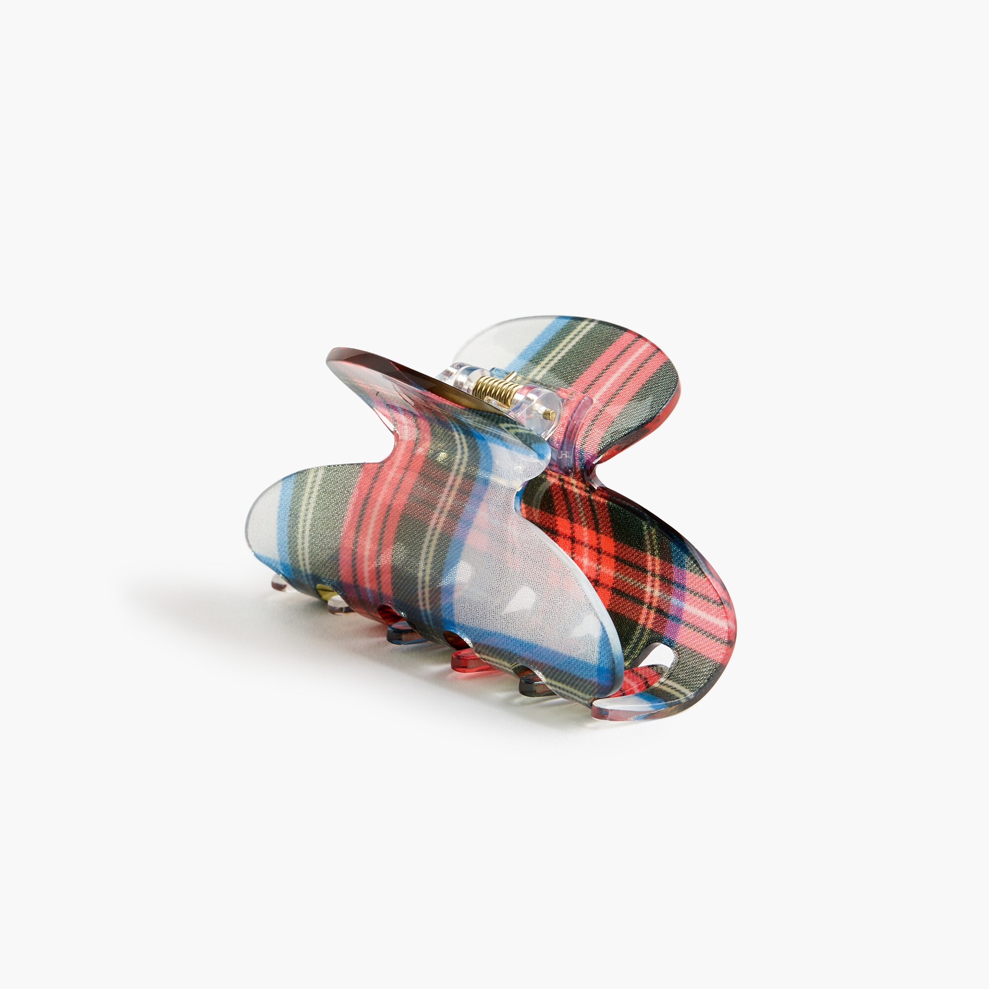 tartan claw clip for women