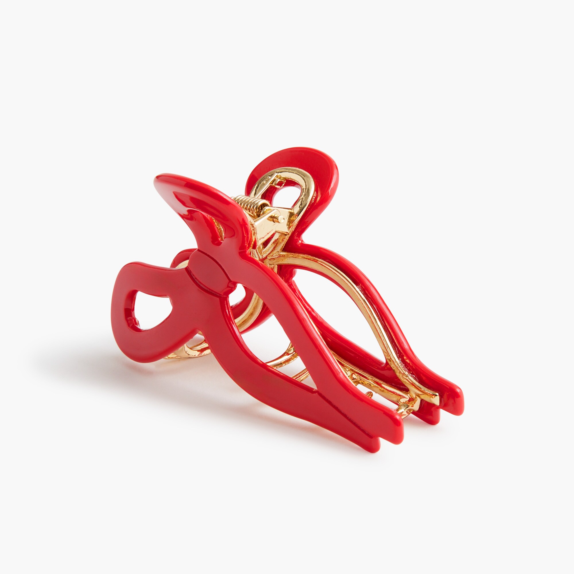 plastic bow claw clip for women