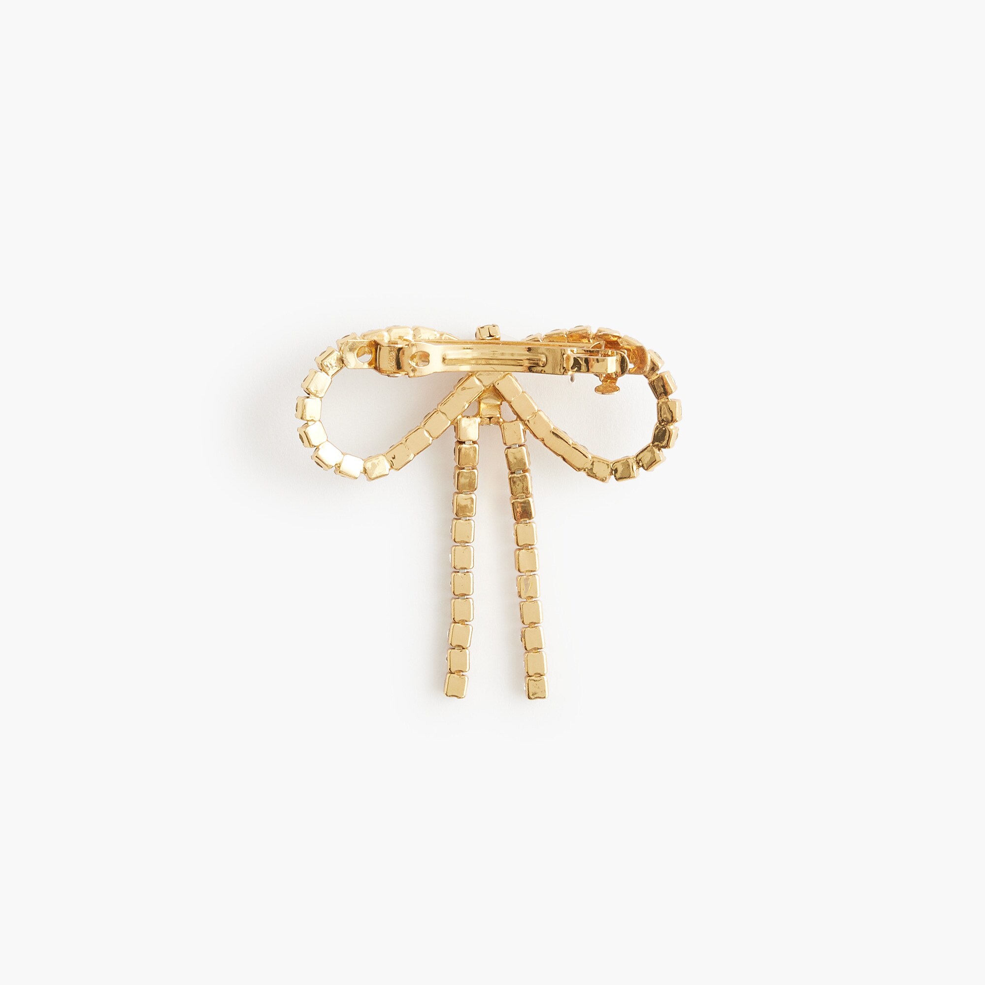 Crystal pavé bow hair barrette