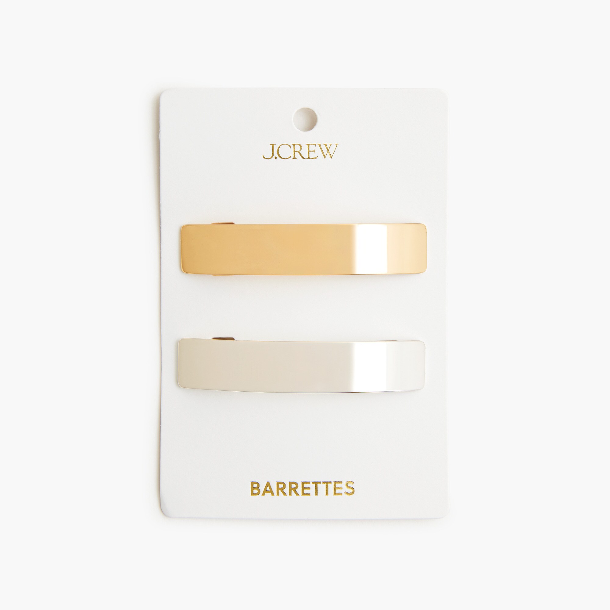 Metal barrettes set-of-two