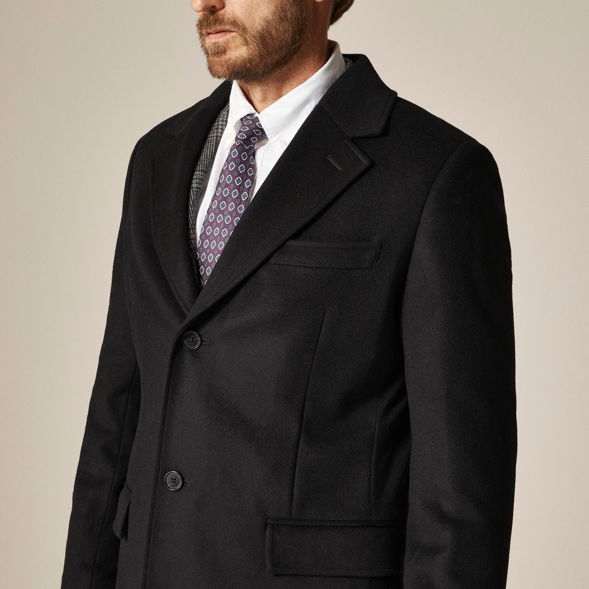 Rivington topcoat in Italian wool blend