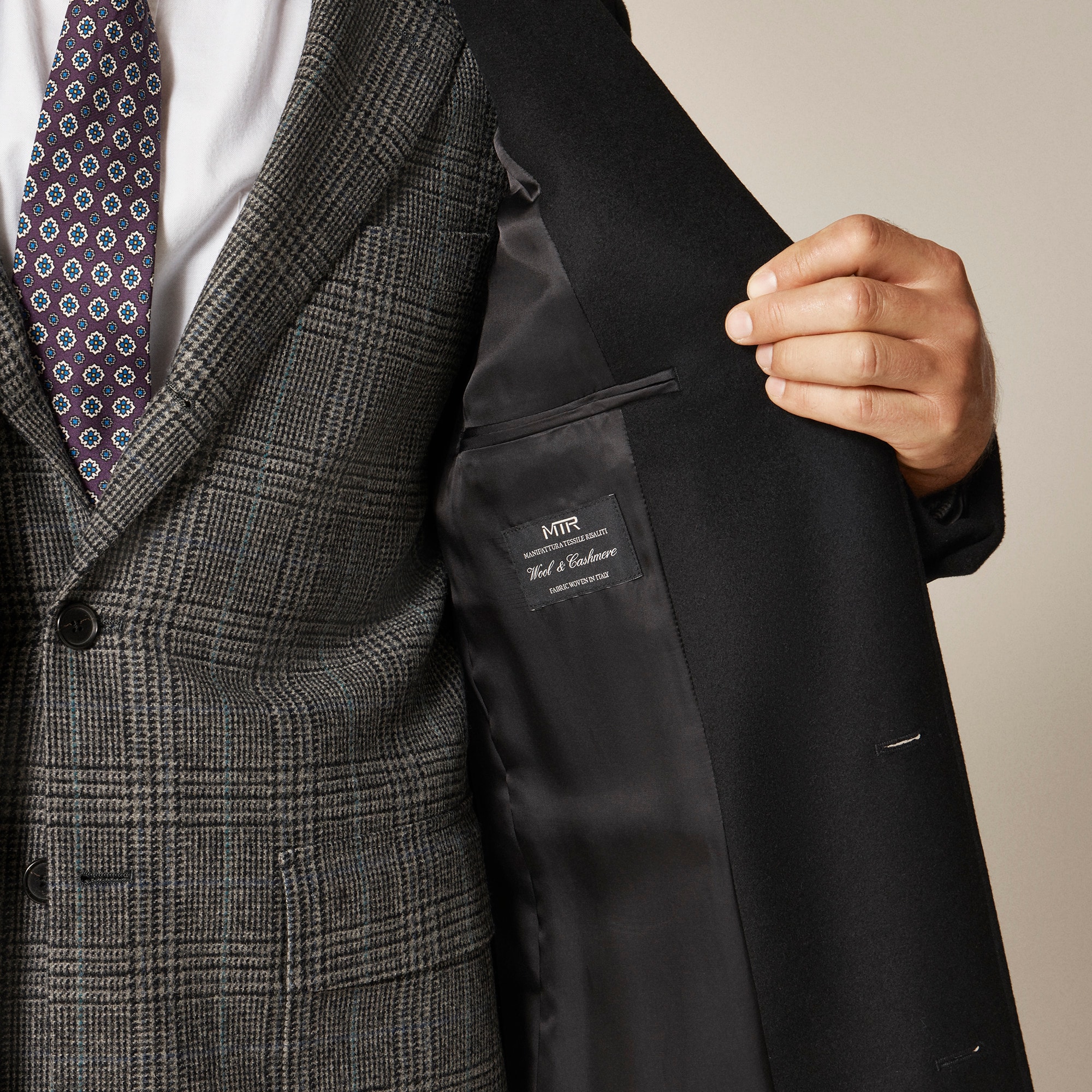 Rivington topcoat in Italian wool blend