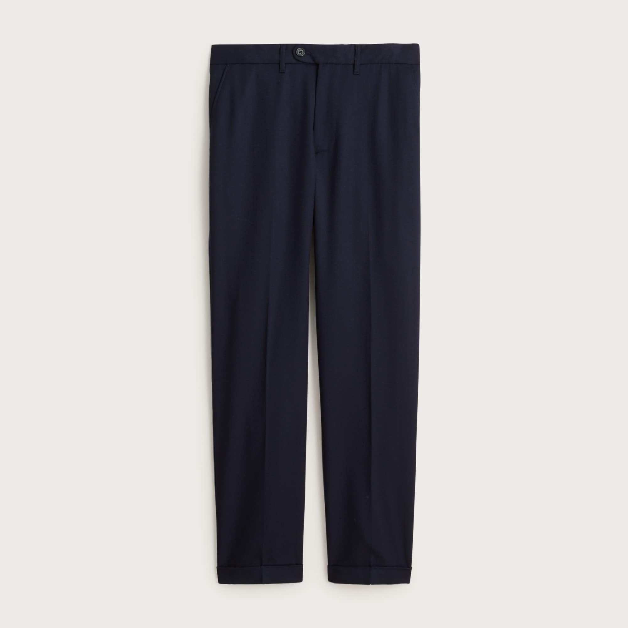 Classic Creased Wool Trouser For Men | J.Crew