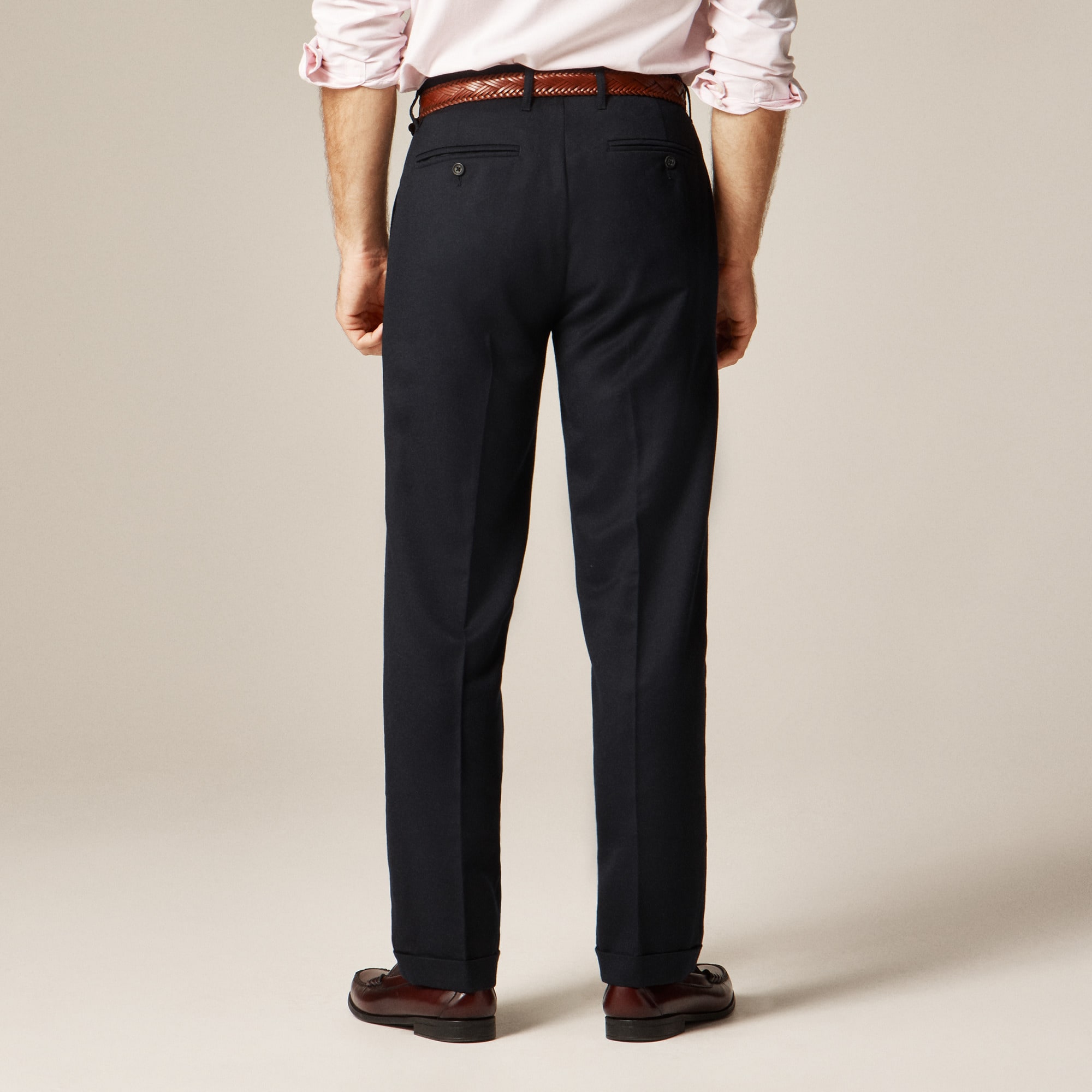 Classic creased wool trouser