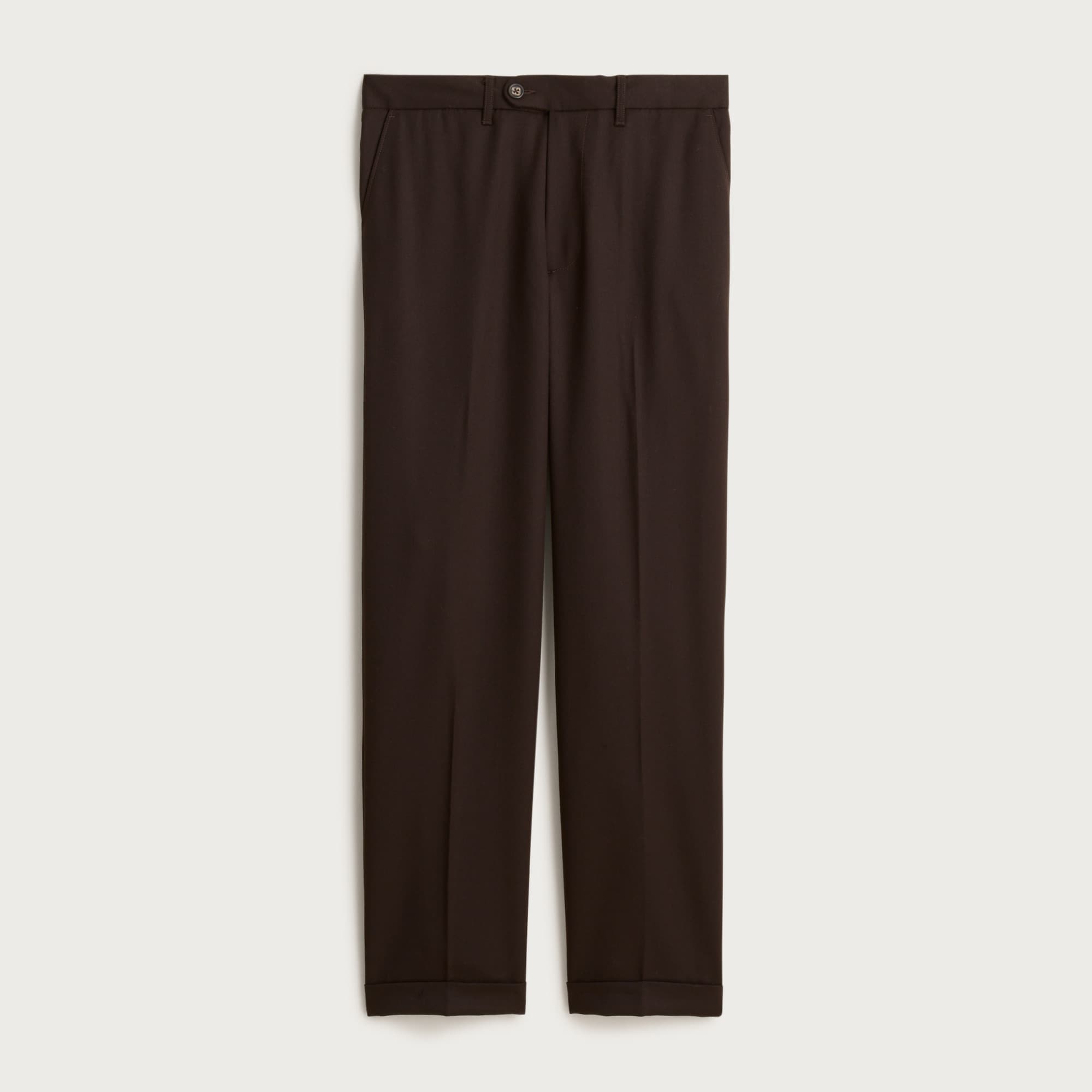  Classic creased wool trouser