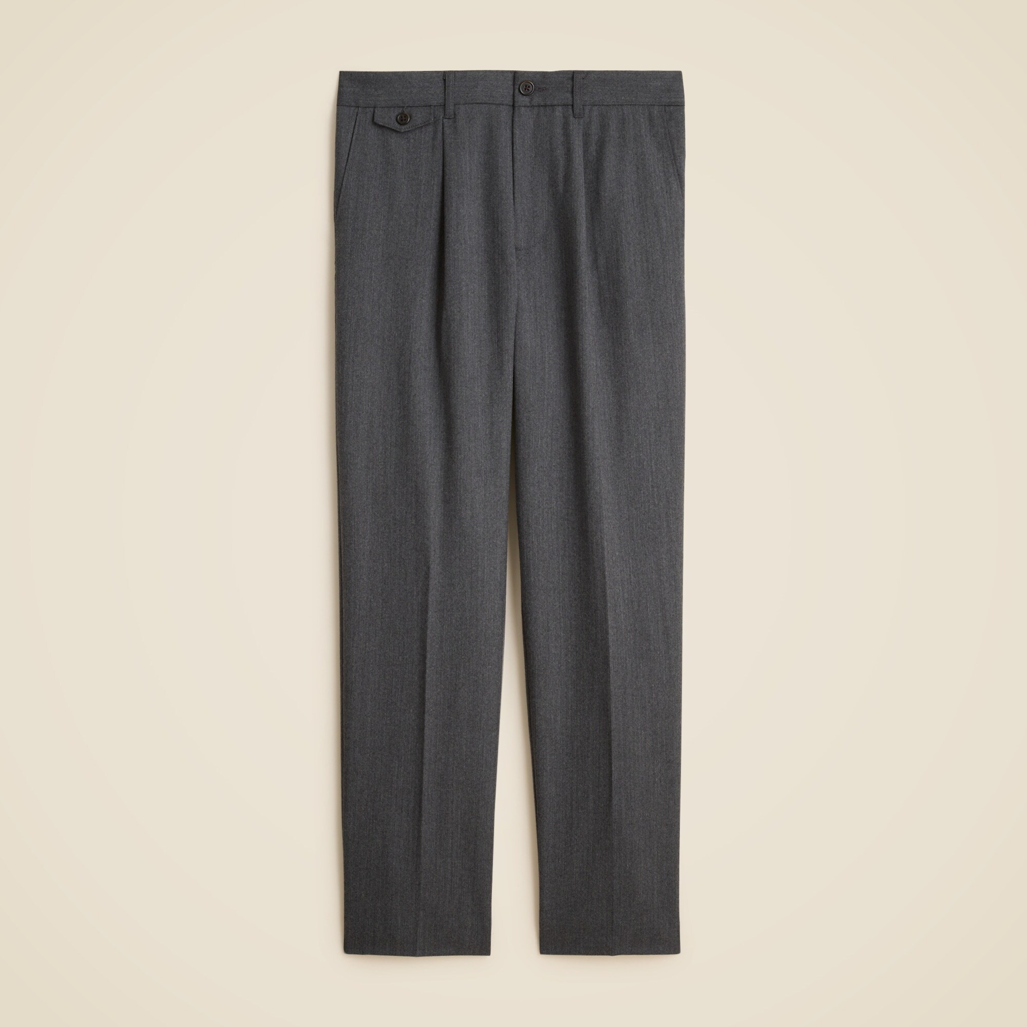 Classic creased wool trouser