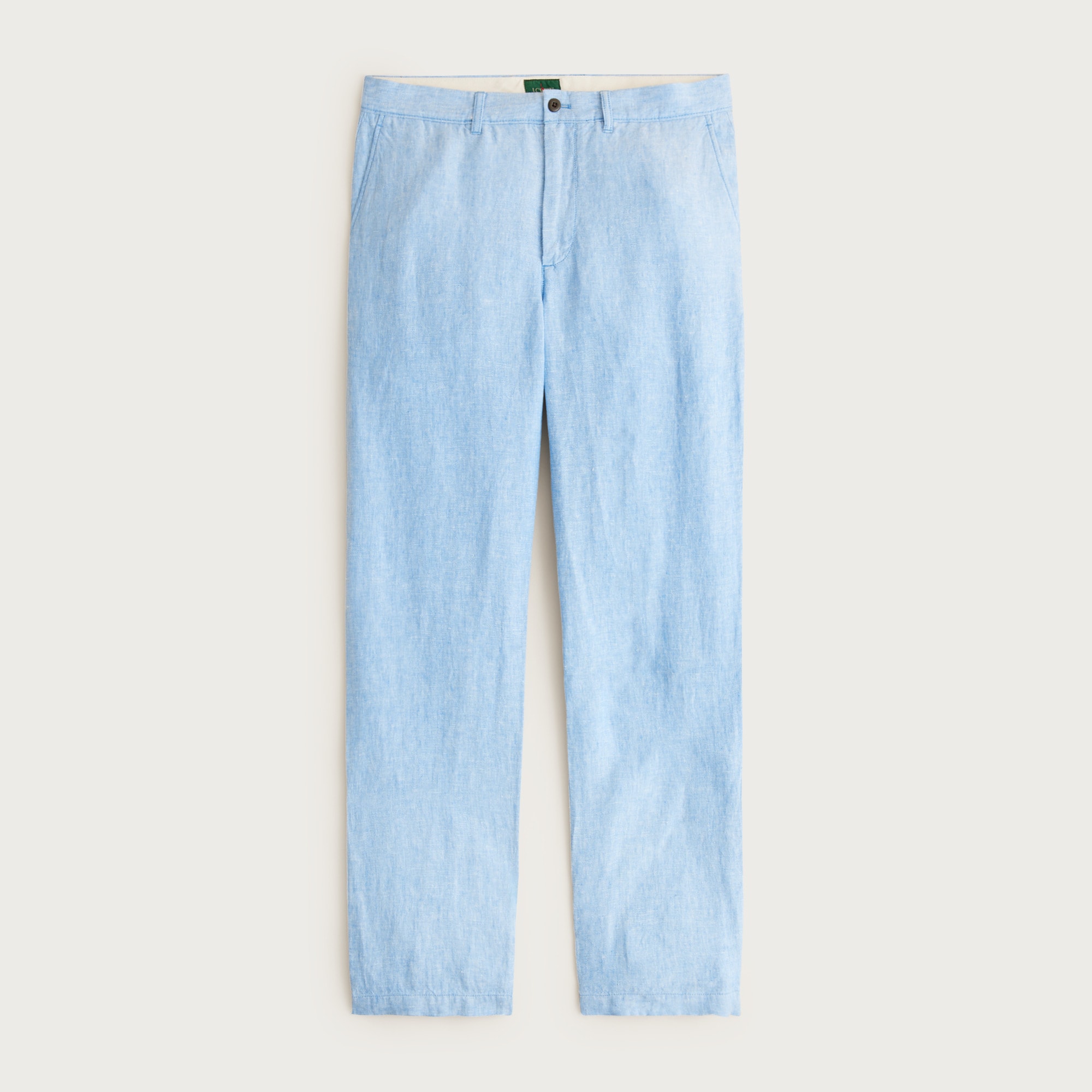 Classic-fit linen trouser