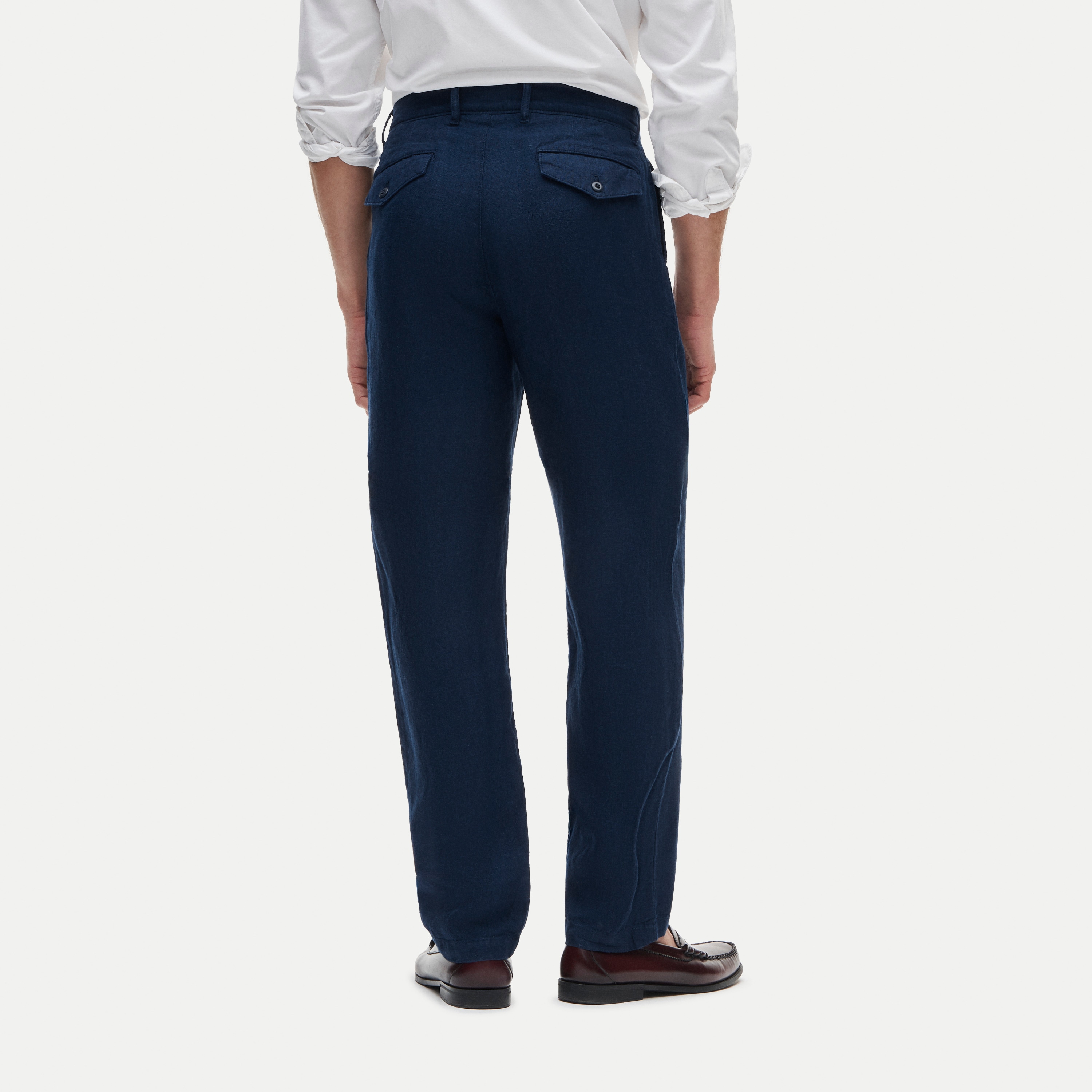 Classic-fit linen trouser