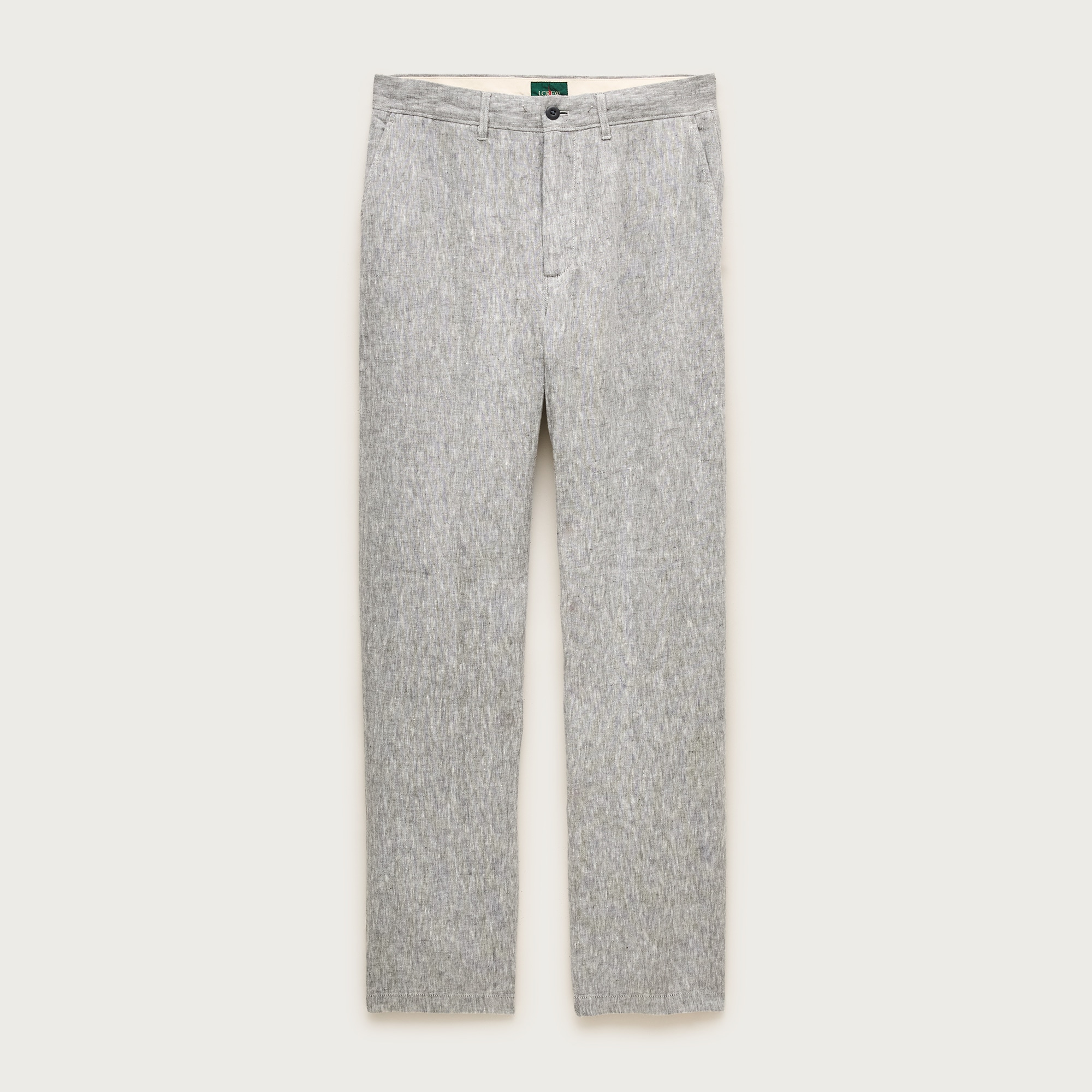 Classic-fit linen trouser