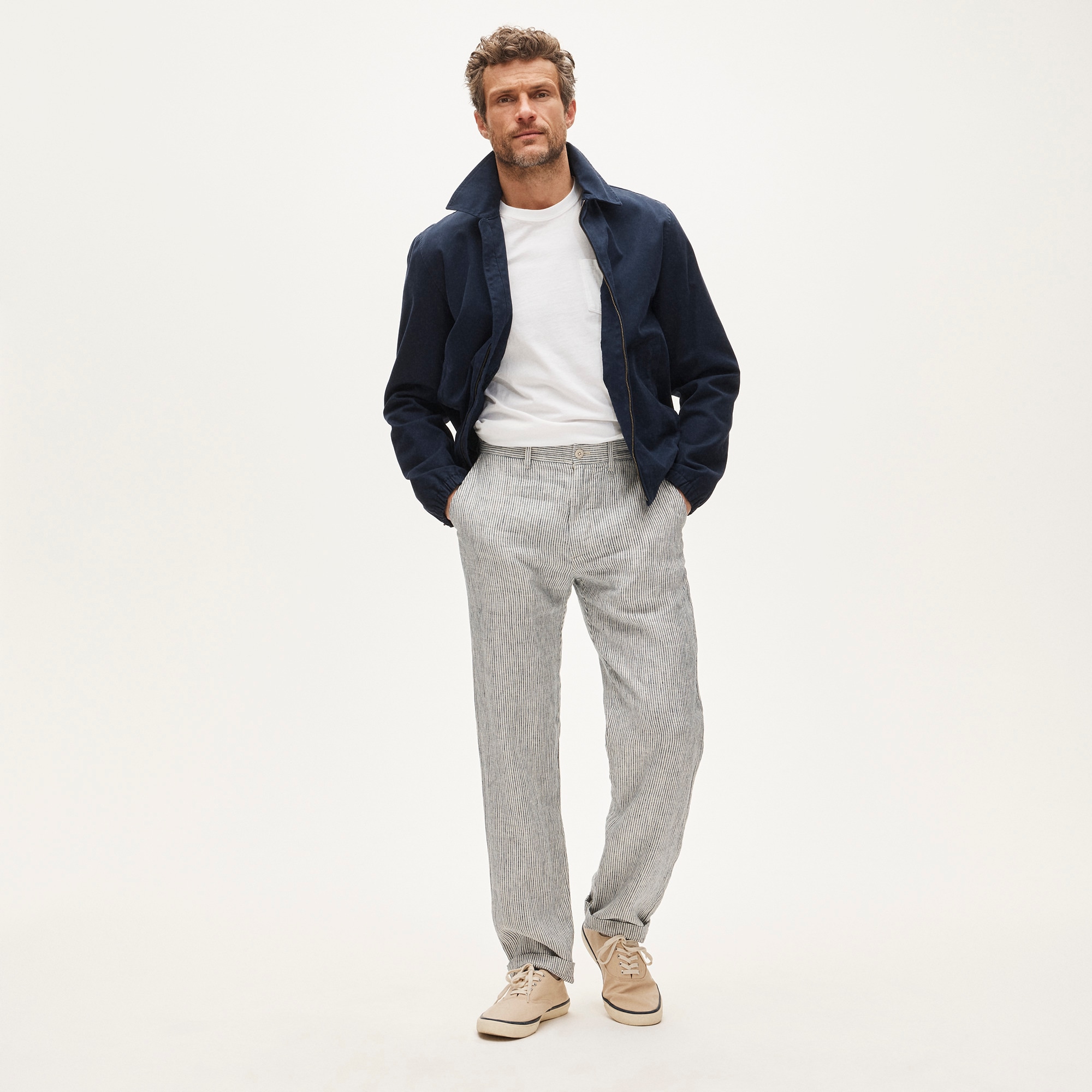 Classic-fit Linen Trouser For Men | J.Crew