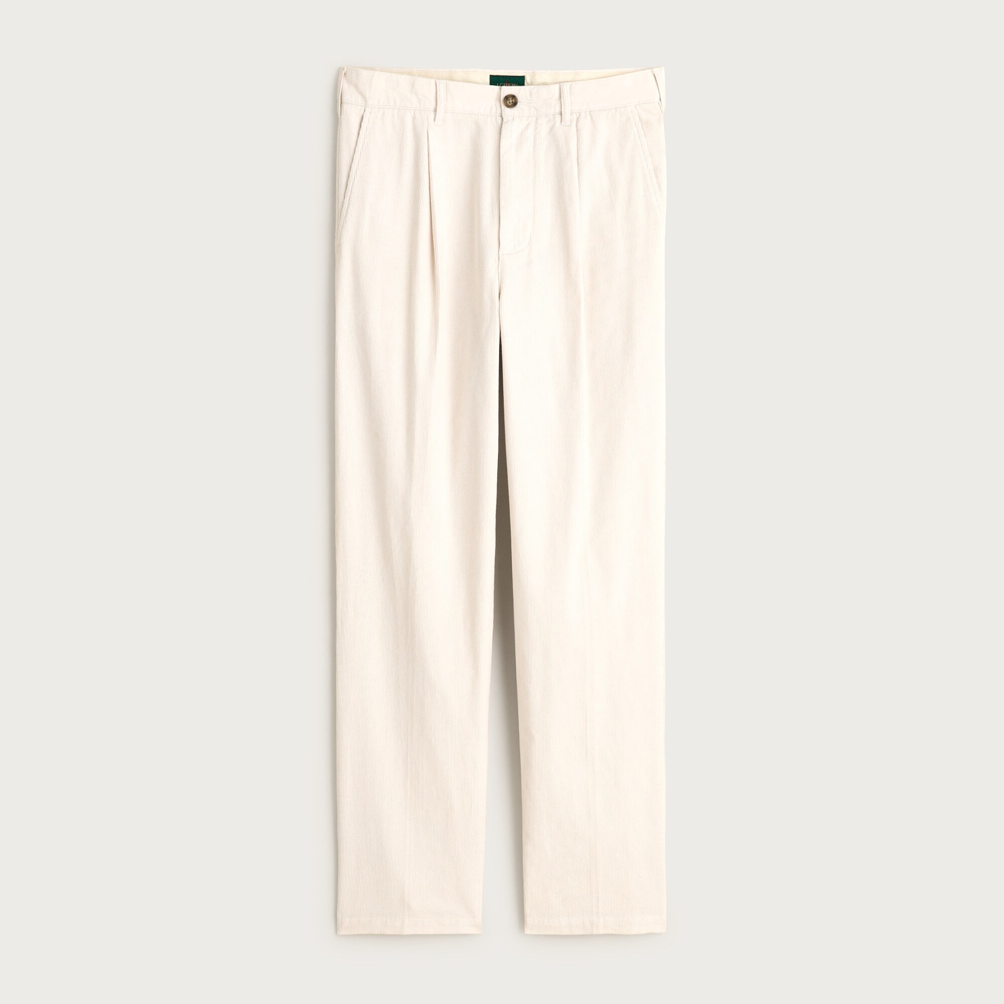  Classic-fit pleated 14-wale corduroy trouser