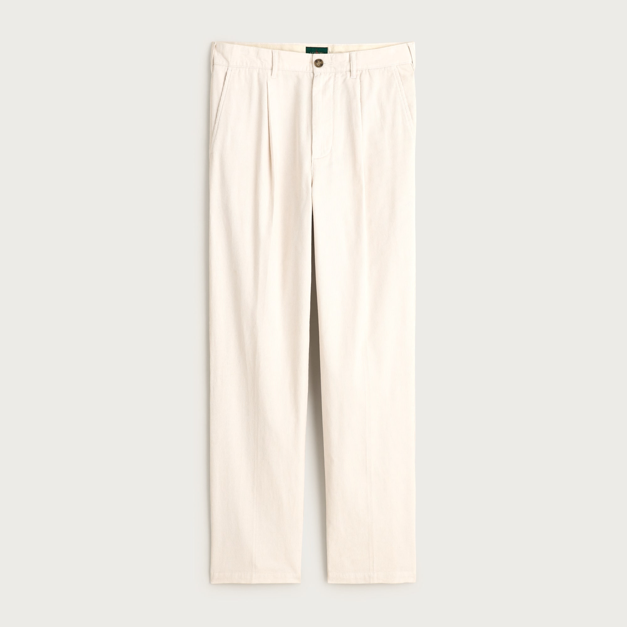  Classic-fit pleated 14-wale corduroy trouser