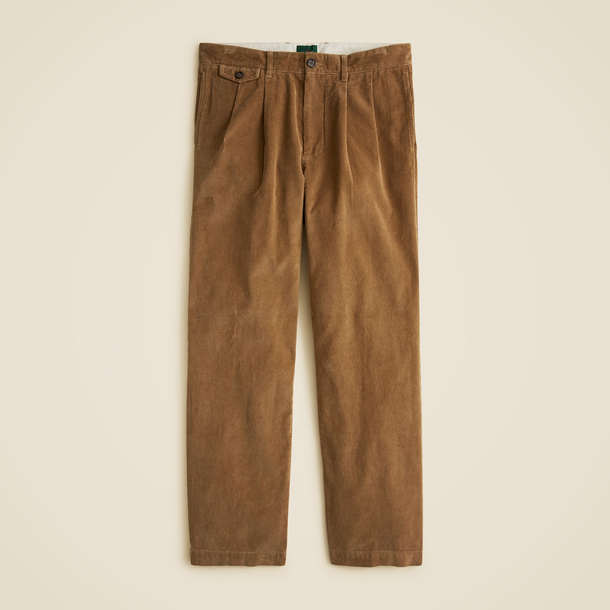 Relaxed Double-pleated Corduroy Pant For Men | J.Crew
