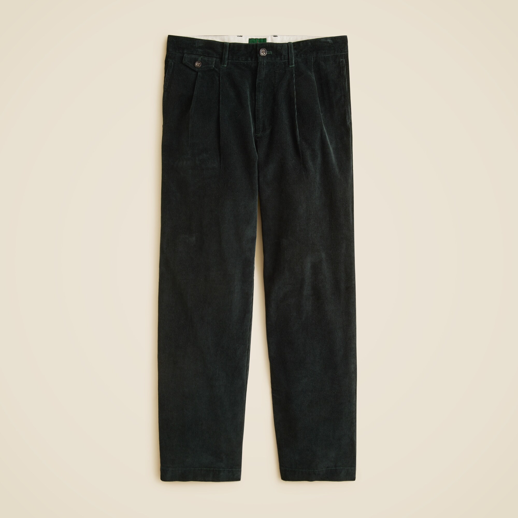 Classic-fit Pleated 14-wale Corduroy Trouser For Men | J.Crew