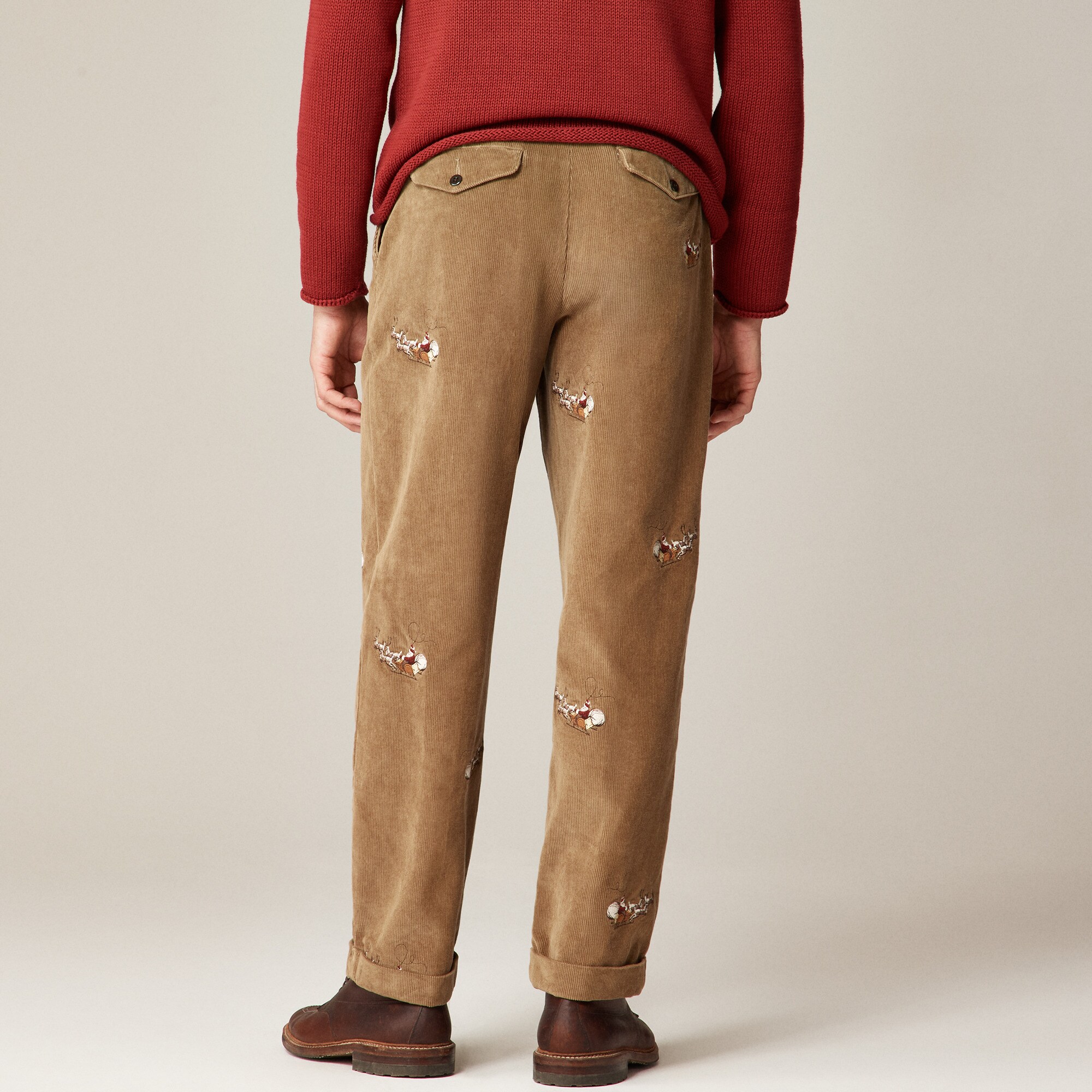 Relaxed-fit Corduroy Pant With Santa Embroidery For Men | J.Crew