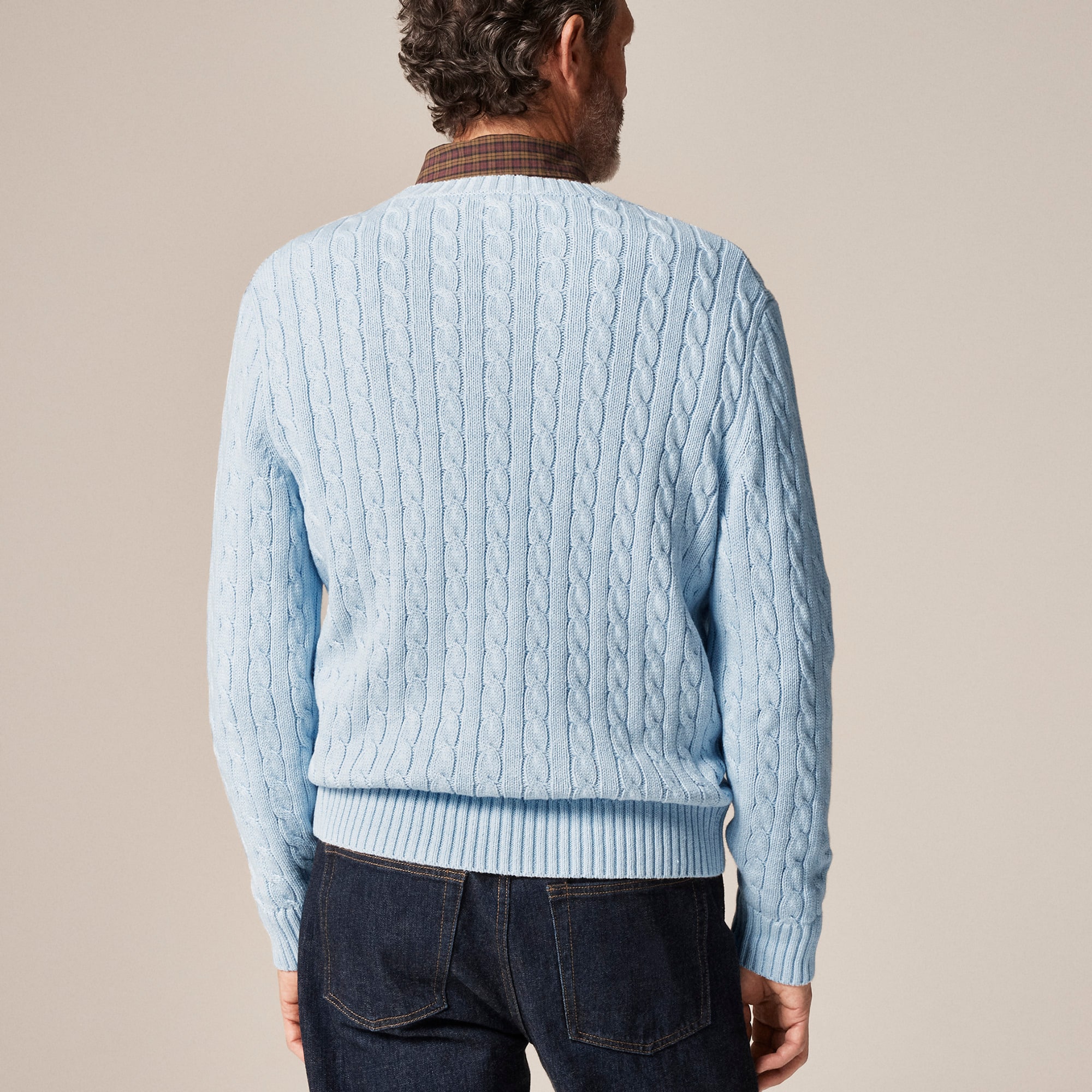 Heritage cotton cable-knit sweater