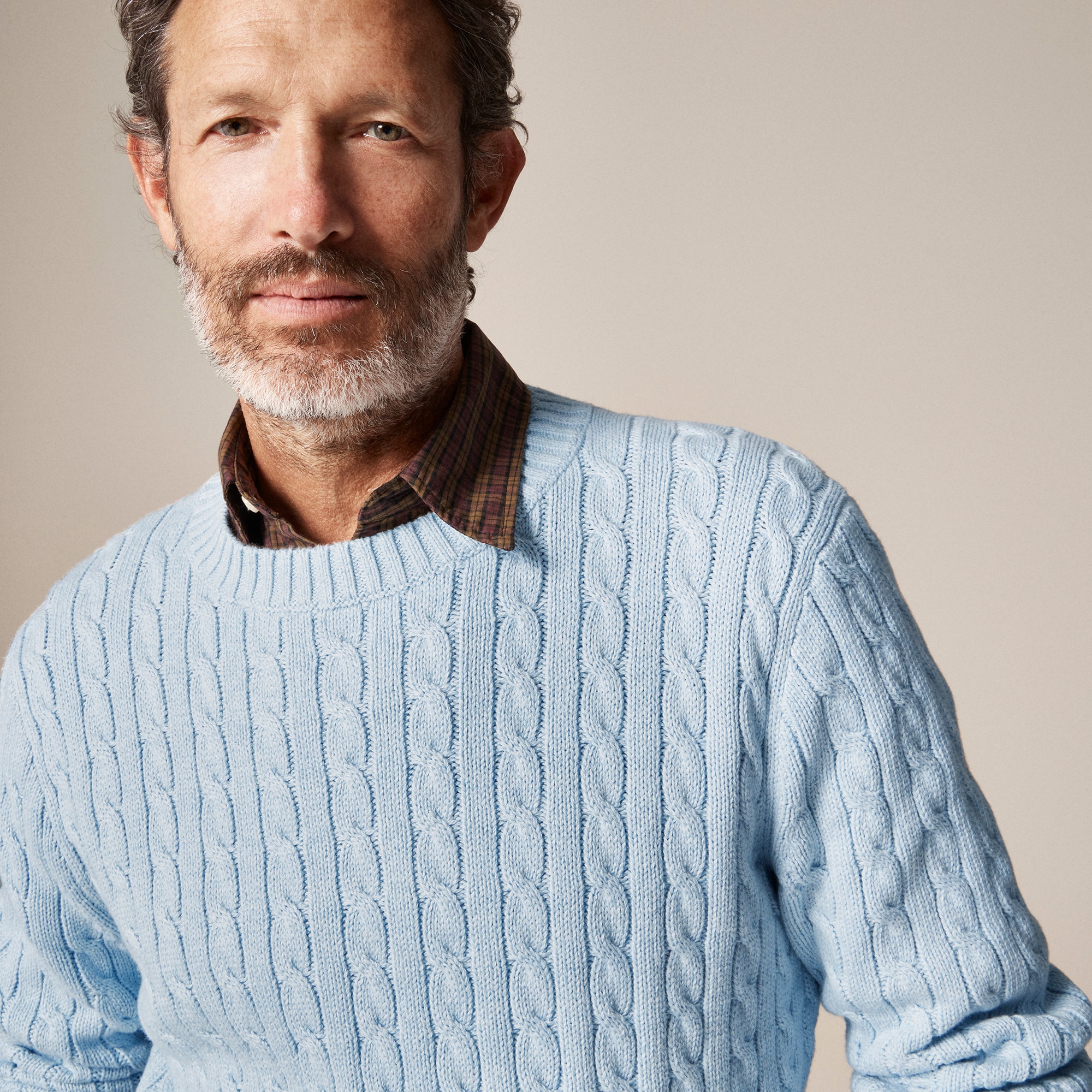 Heritage cotton cable-knit sweater