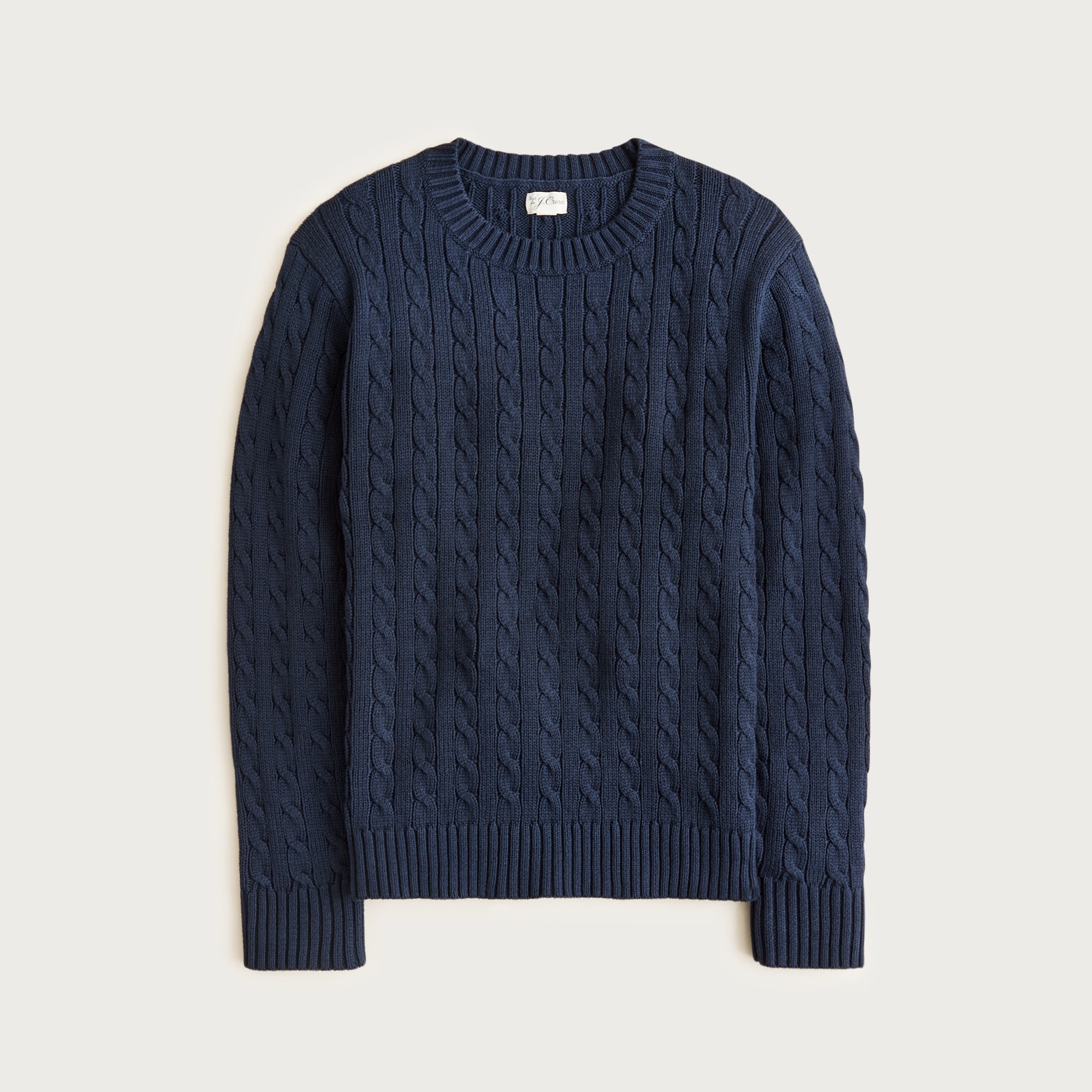 Heritage cotton cable-knit sweater