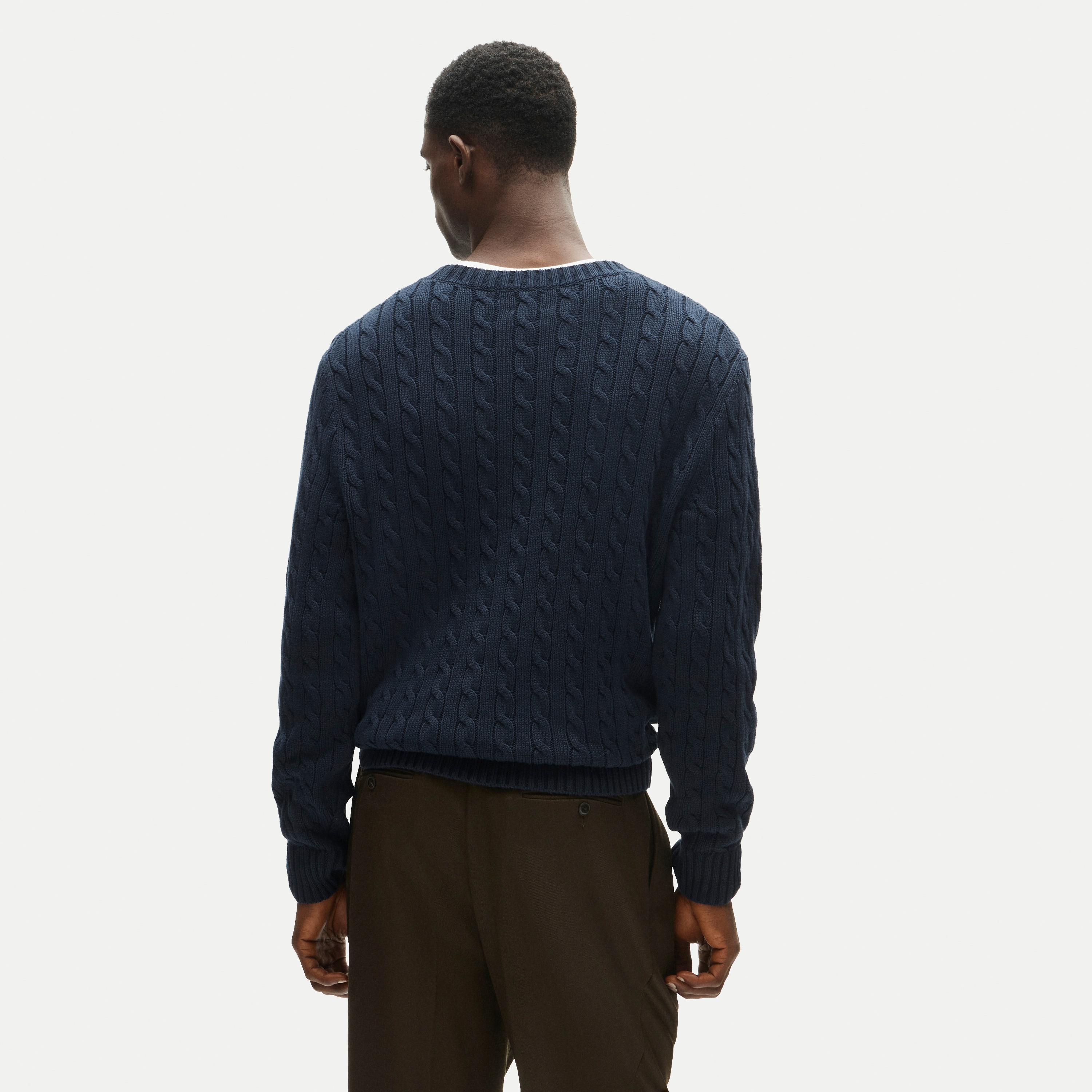 Heritage cotton cable-knit sweater