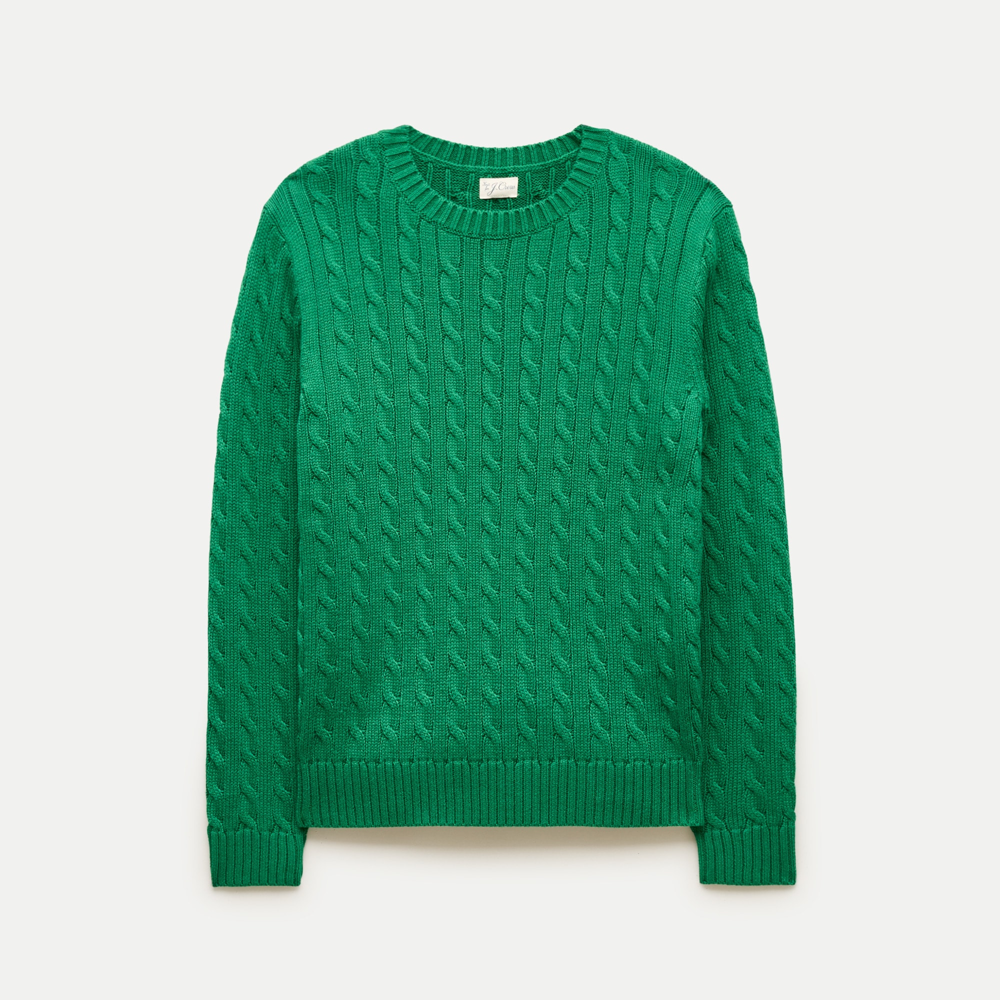 Heritage cotton cable-knit sweater