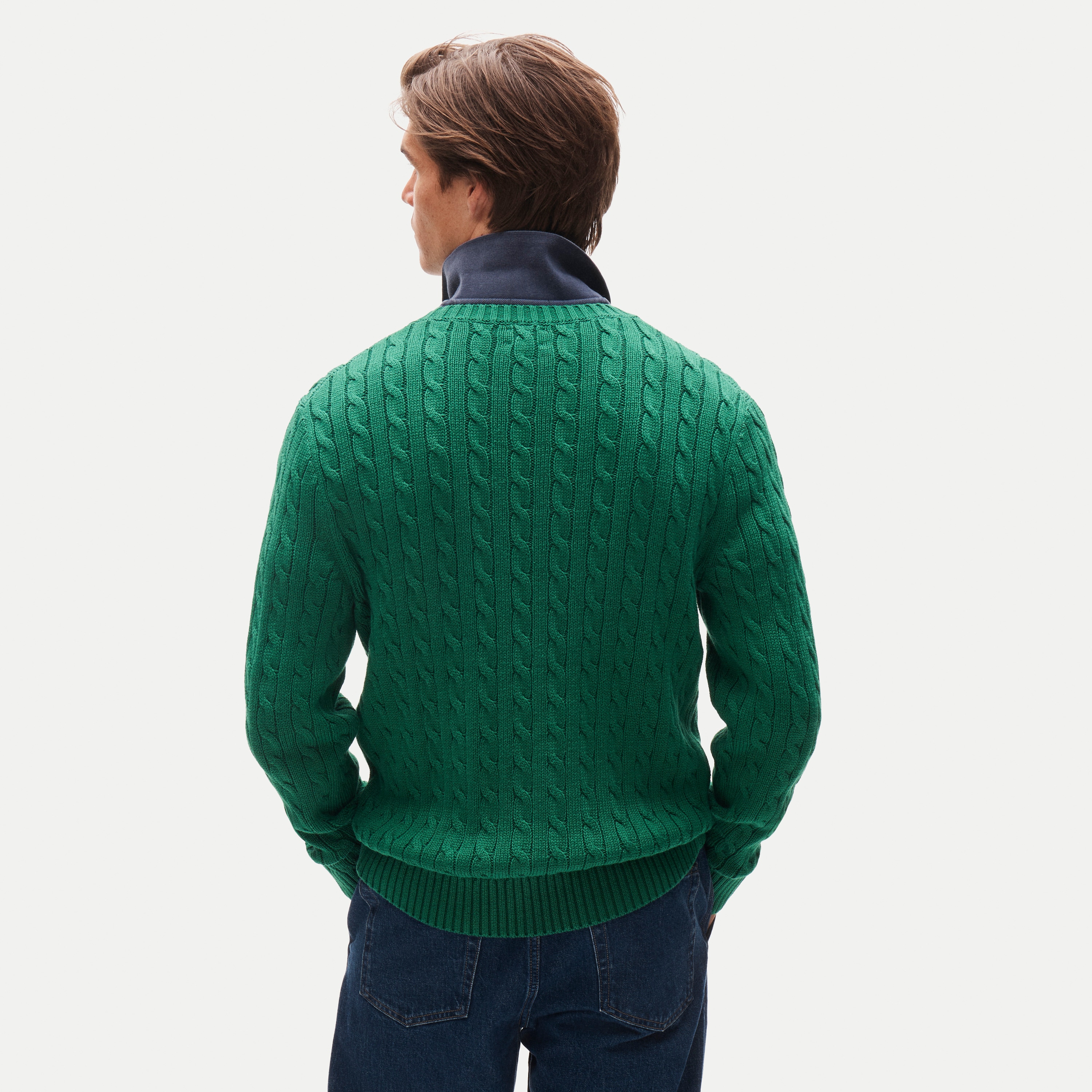 Heritage cotton cable-knit sweater