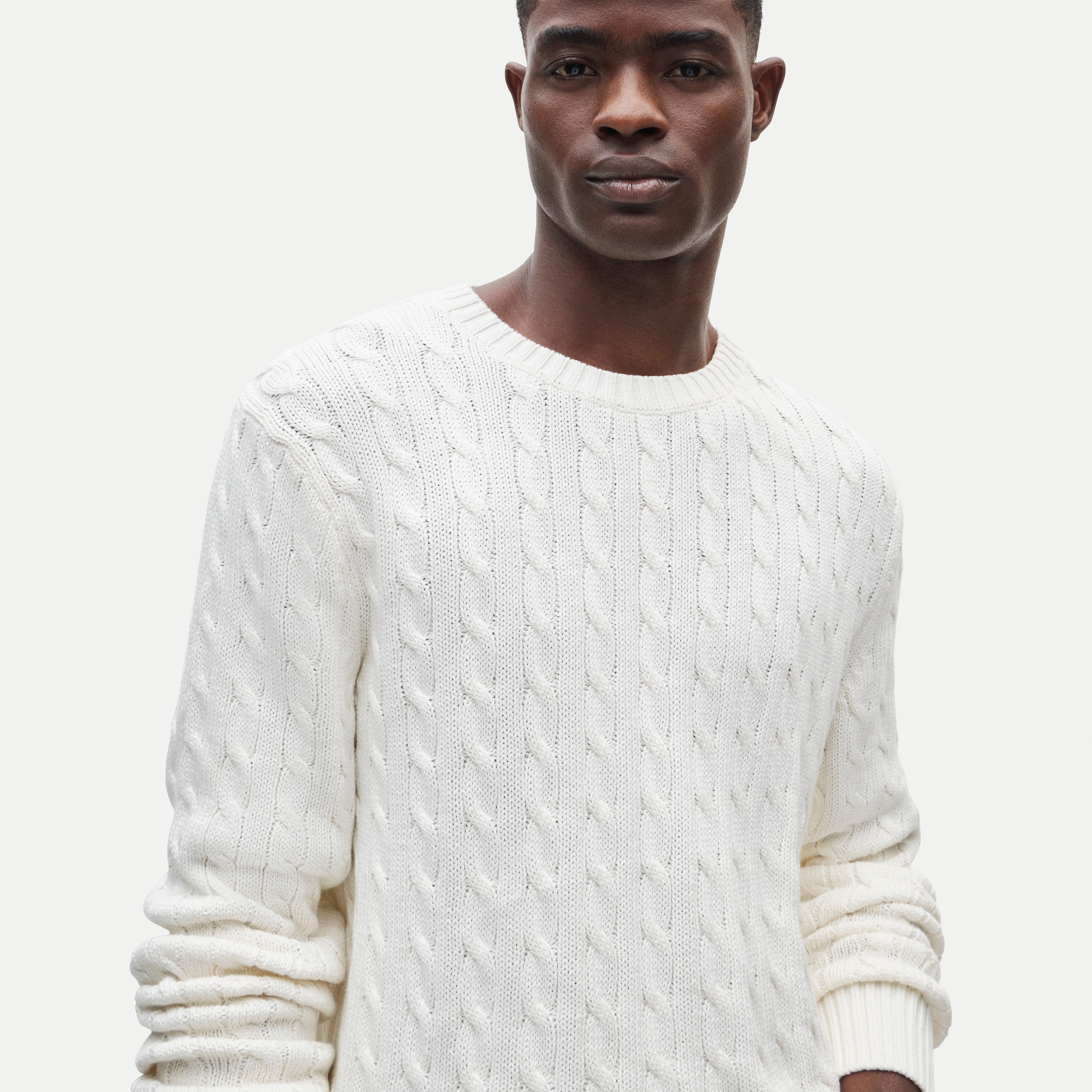 Heritage cotton cable-knit sweater