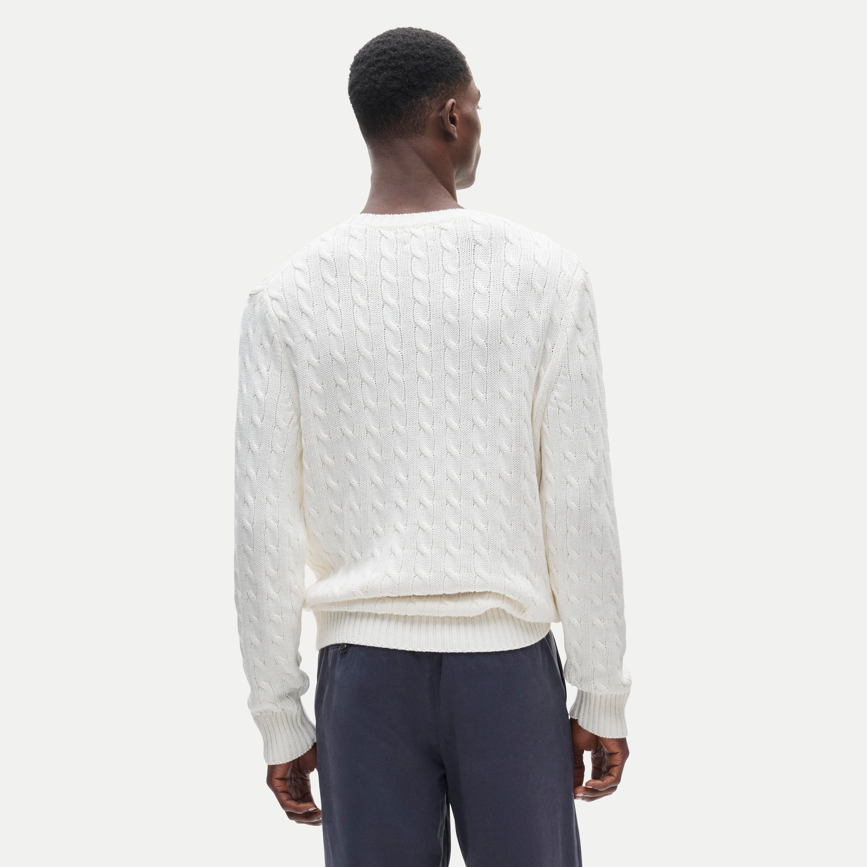 Heritage cotton cable-knit sweater