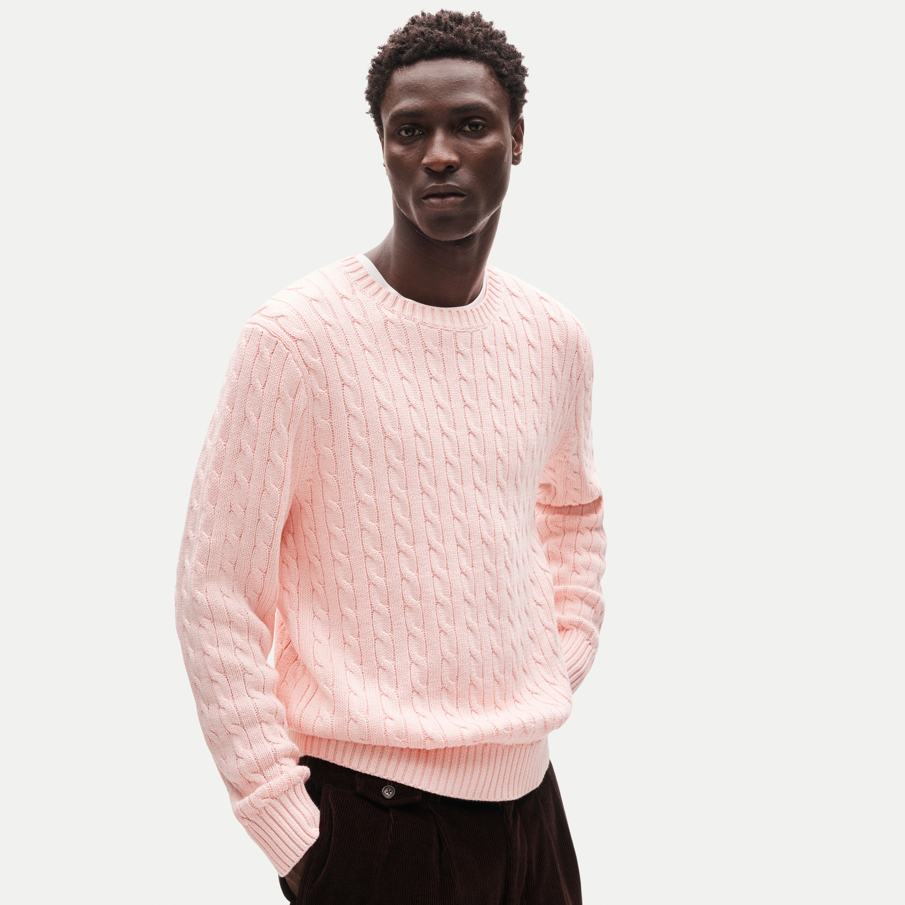 Heritage cotton cable-knit sweater