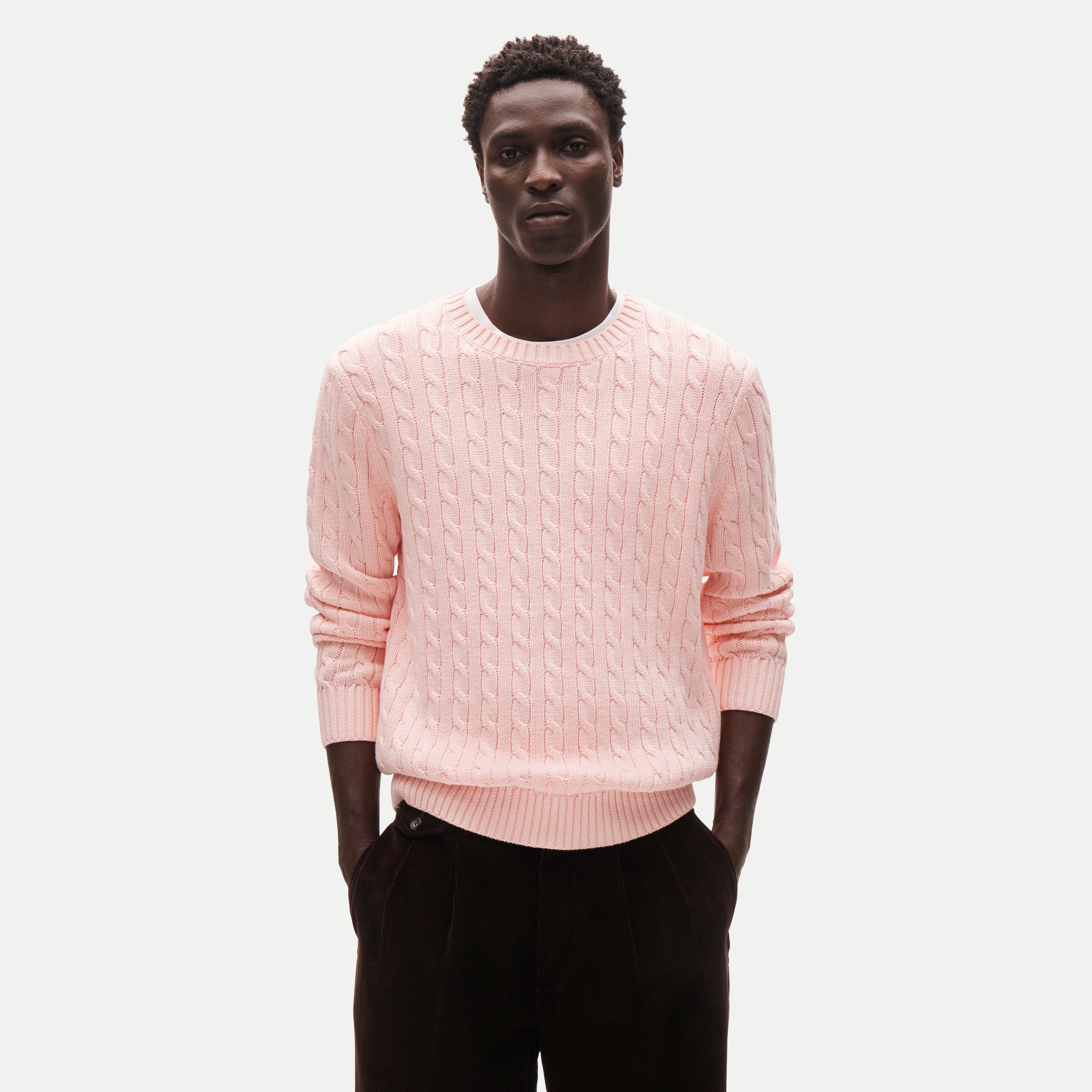 Heritage cotton cable-knit sweater
