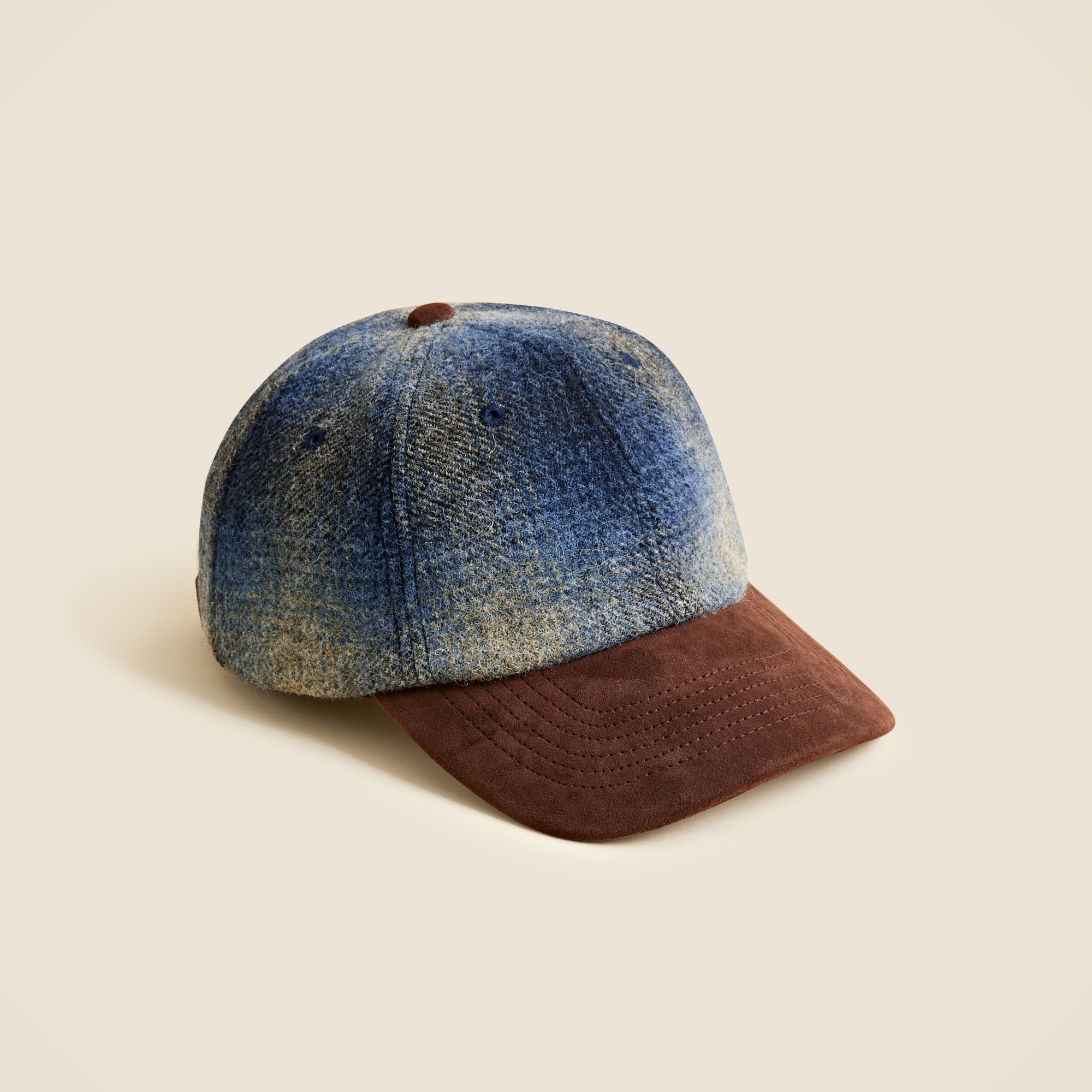 Wool baseball cap in plaid from J.Crew - $63.99