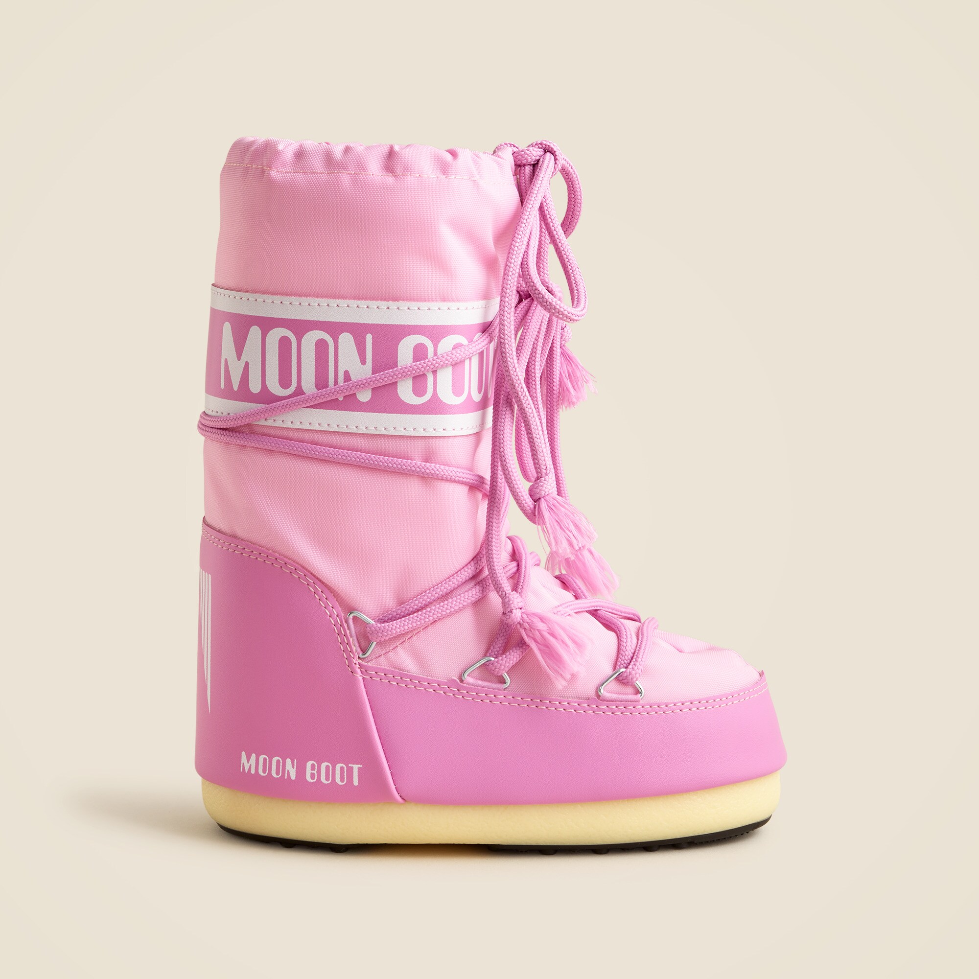 Moon Boot® kids' icon pink nylon boots