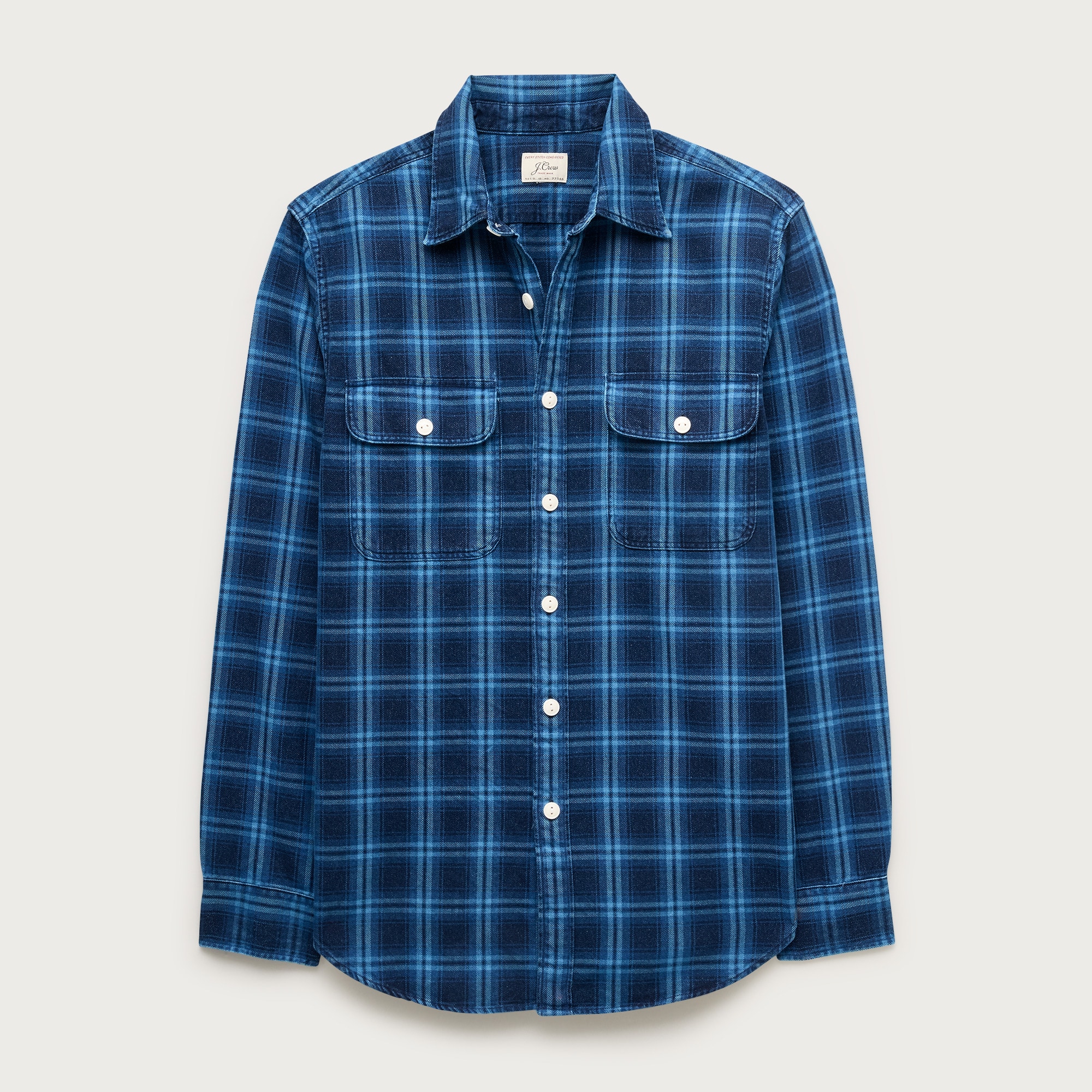  Denim workshirt in plaid