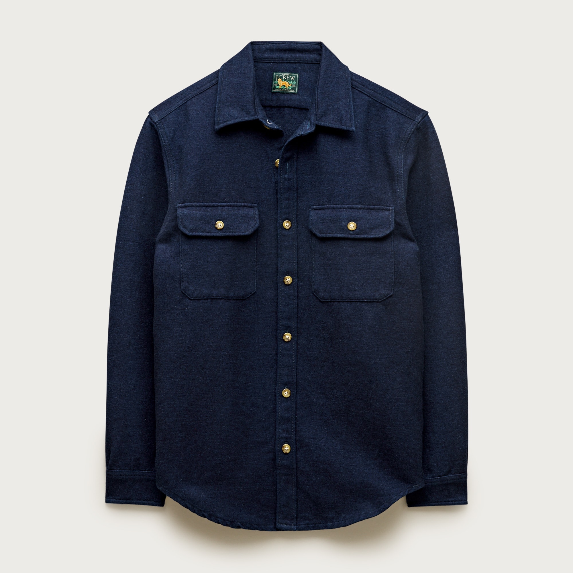  Heavyweight chamois workshirt in Japanese cotton