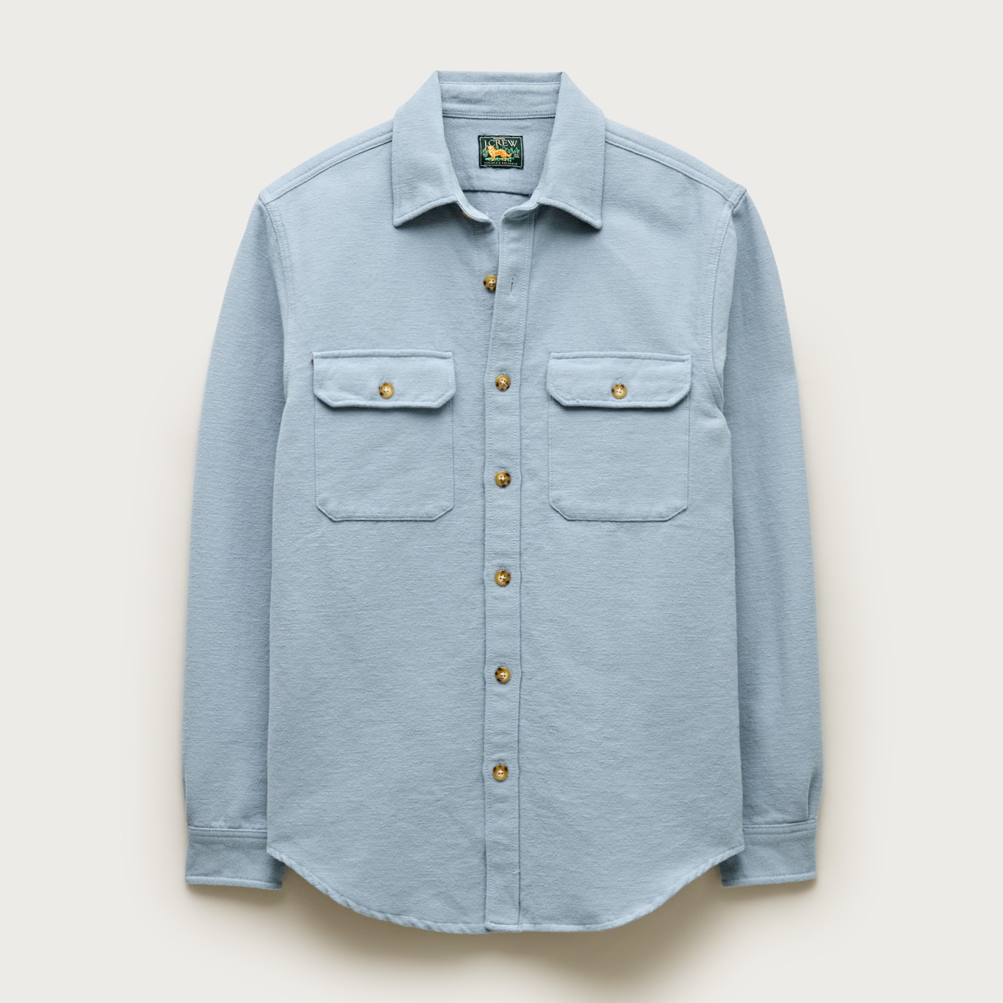 Heavyweight Chamois Workshirt In Japanese Cotton For Men | J.Crew