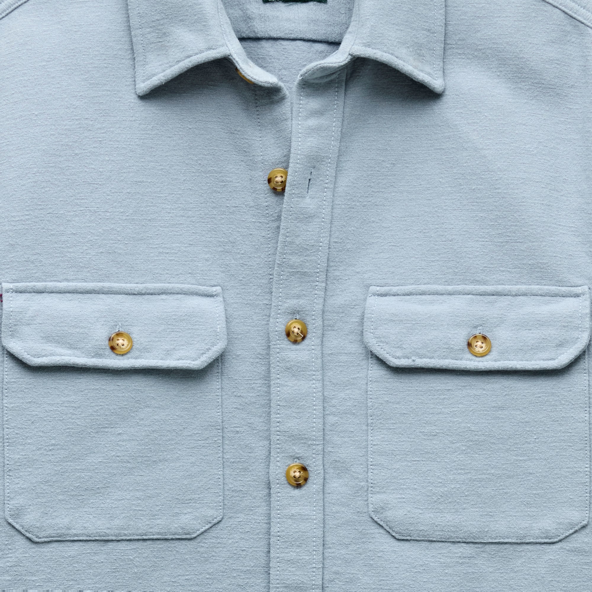 Heavyweight chamois workshirt in Japanese cotton
