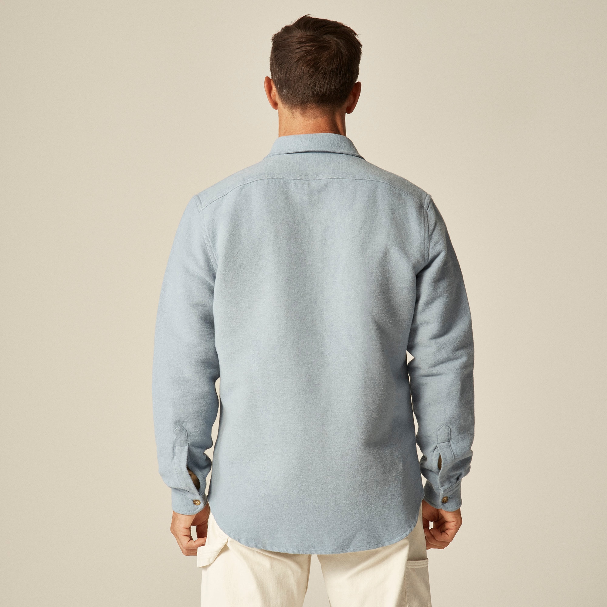 Heavyweight chamois workshirt in Japanese cotton