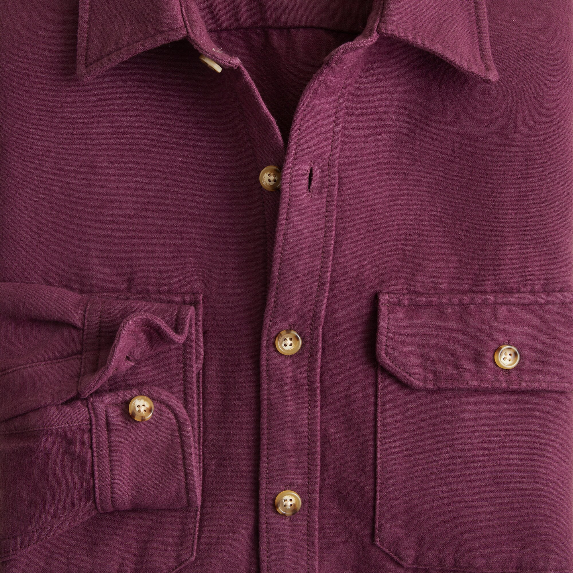 Heavyweight Chamois Workshirt In Japanese Cotton For Men | J.Crew