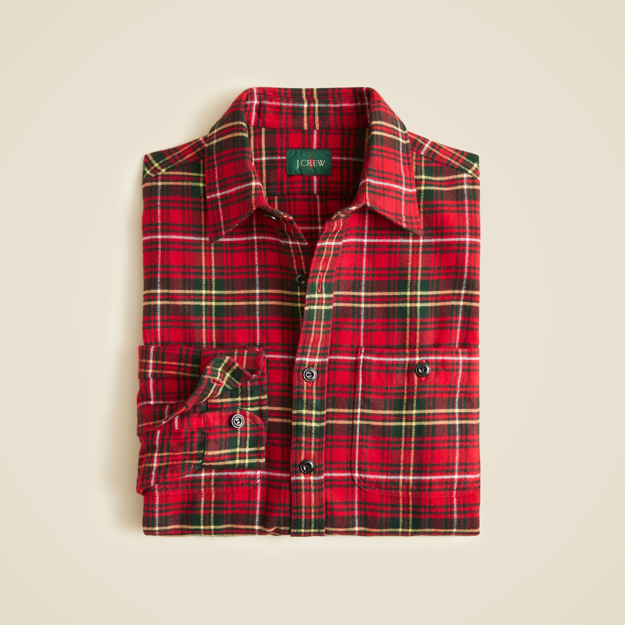 Midweight Flannel Workshirt For Men | J.Crew