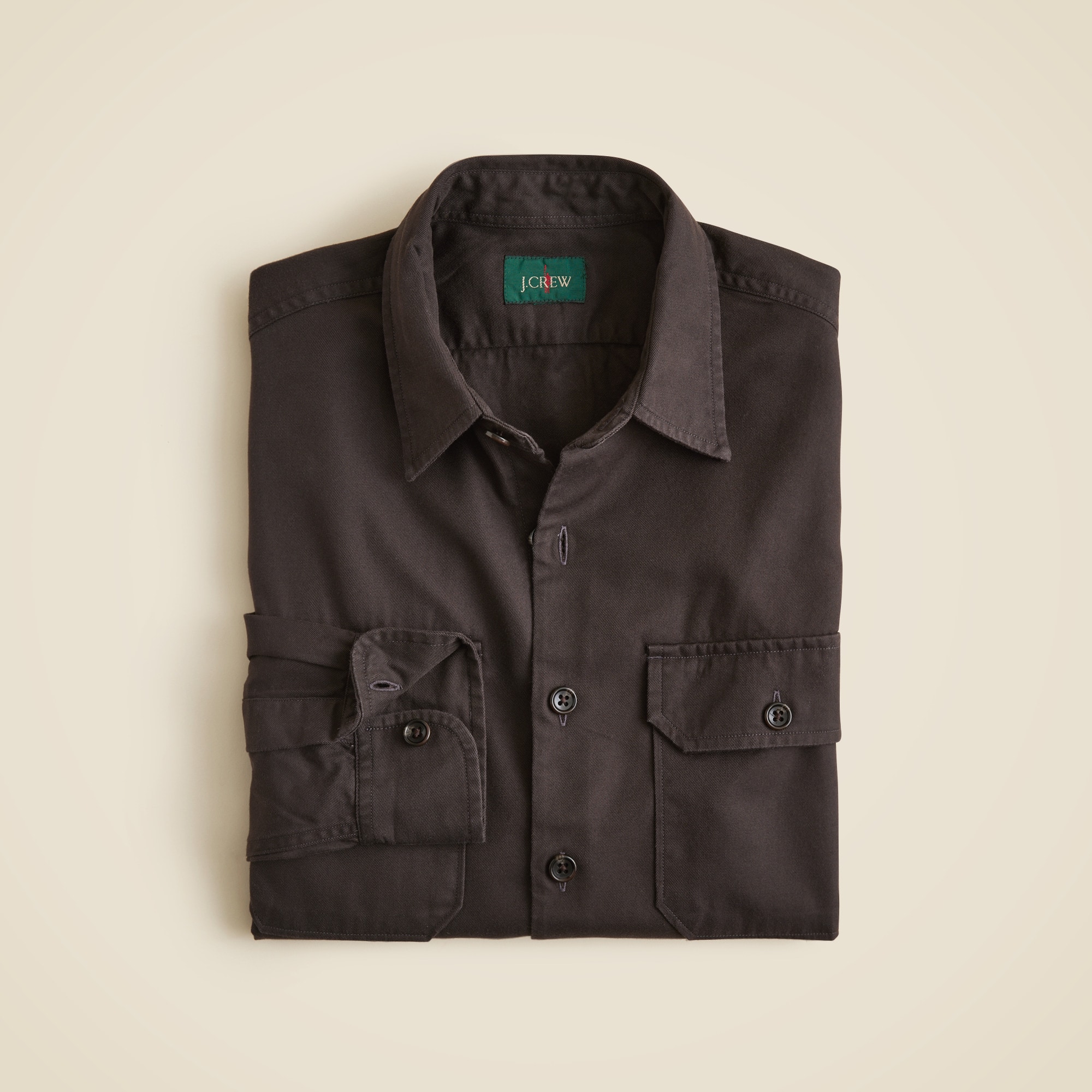 Twill Workshirt In Cotton-TENCEL™ Lyocell Blend For Men | J.Crew