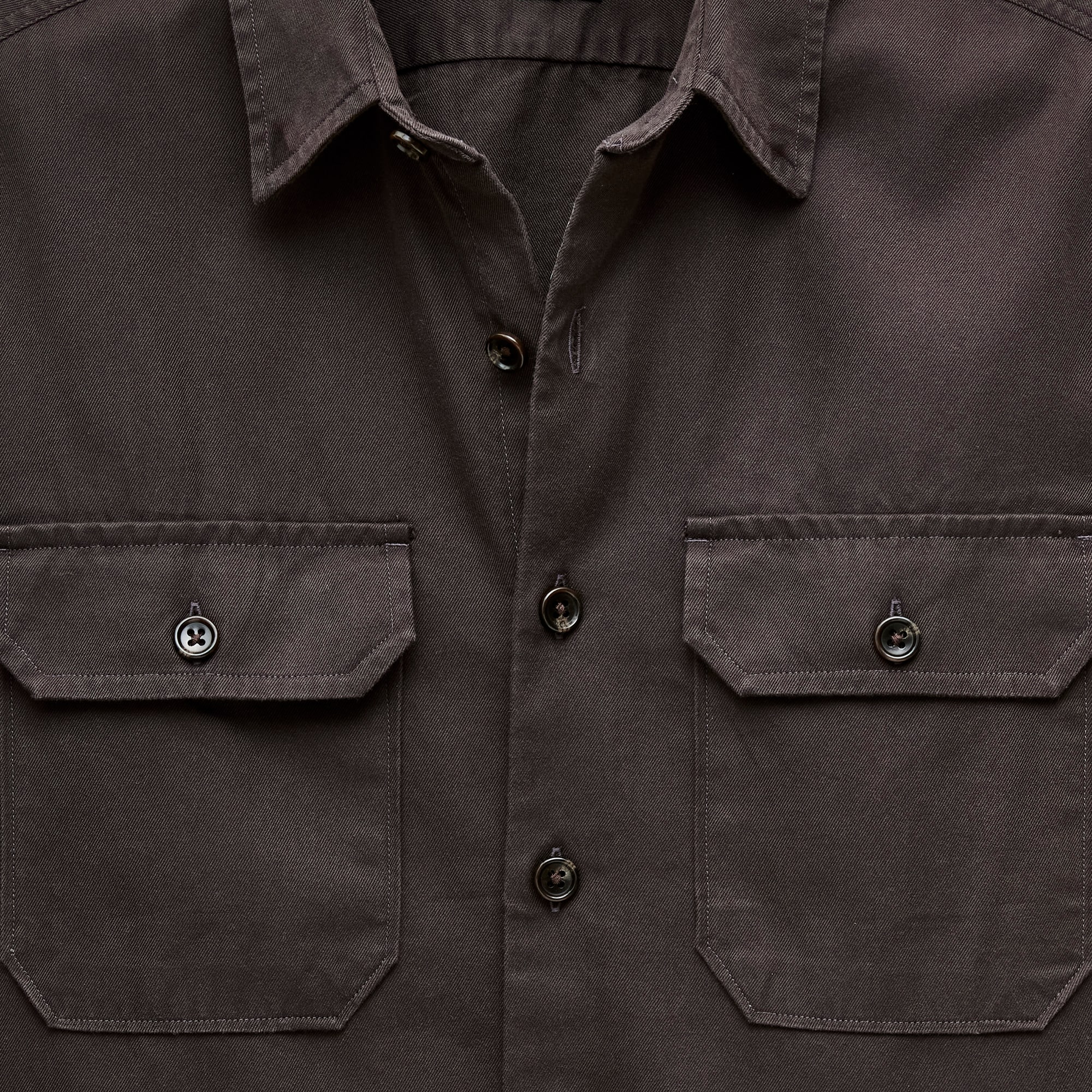 Twill workshirt in cotton-TENCEL™ lyocell blend