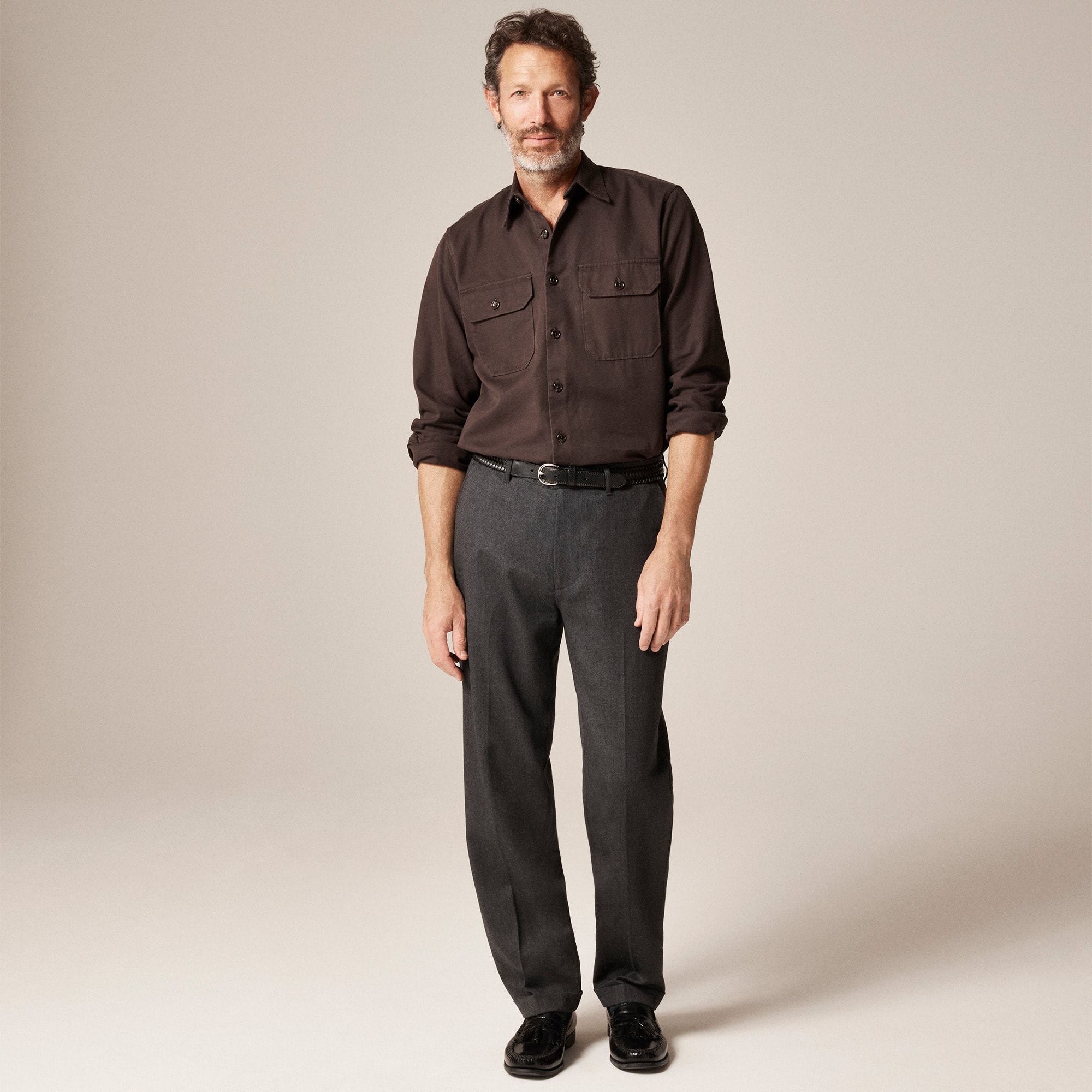 Twill workshirt in cotton-TENCEL™ lyocell blend