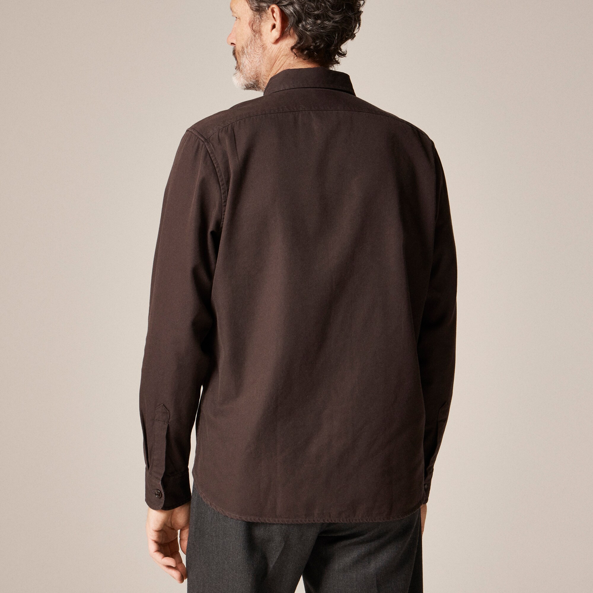 Twill workshirt in cotton-TENCEL™ lyocell blend