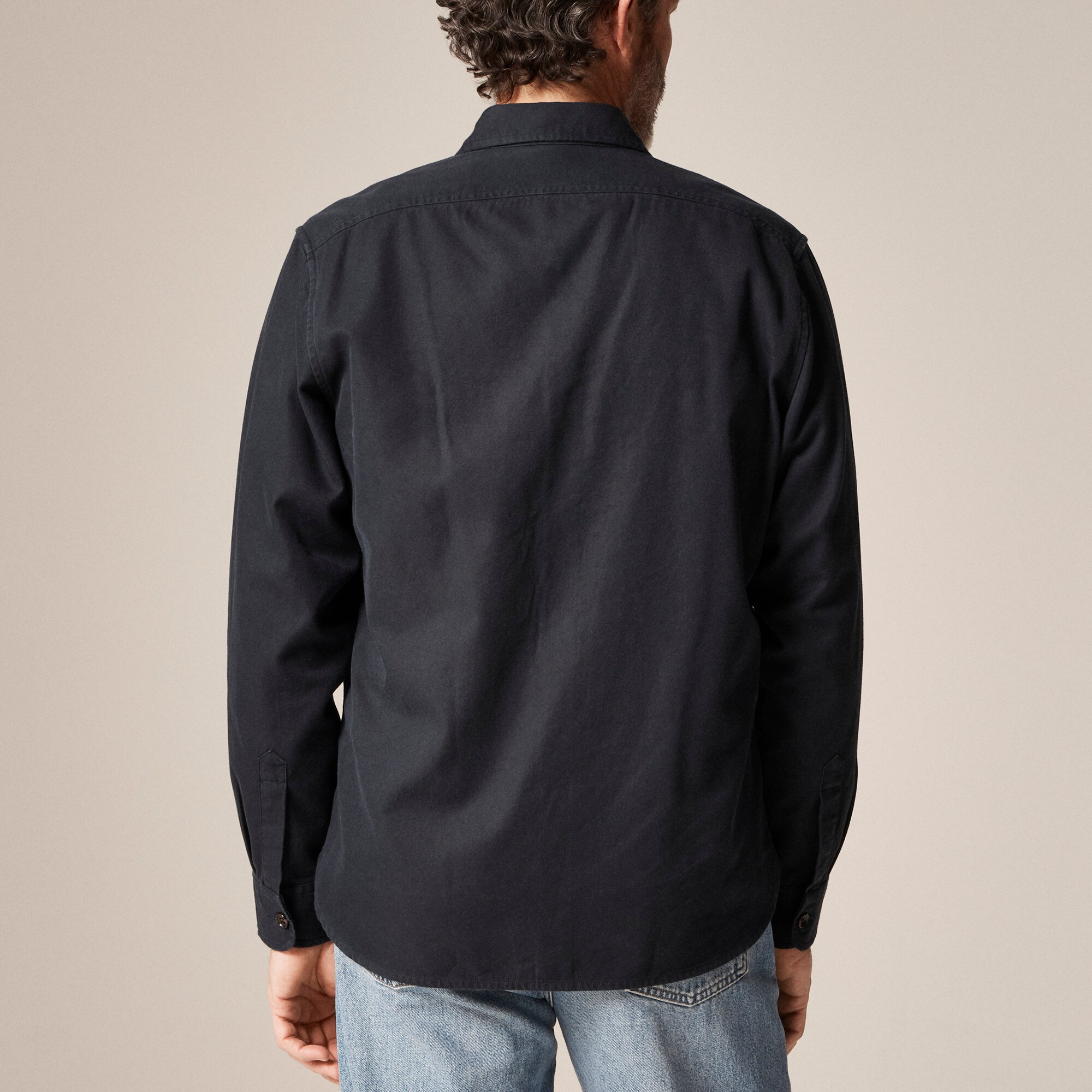 Twill workshirt in cotton-TENCEL™ lyocell blend