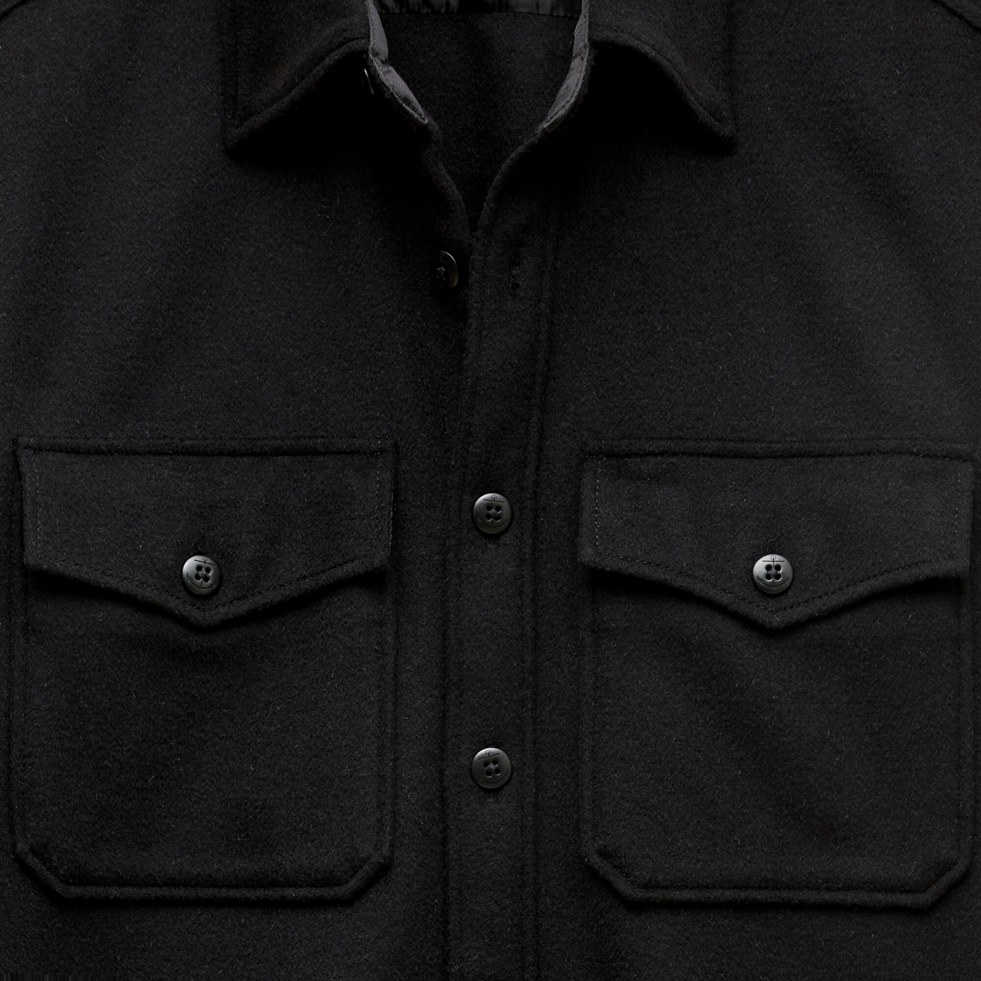 Wallace & Barnes CPO shirt in wool blend