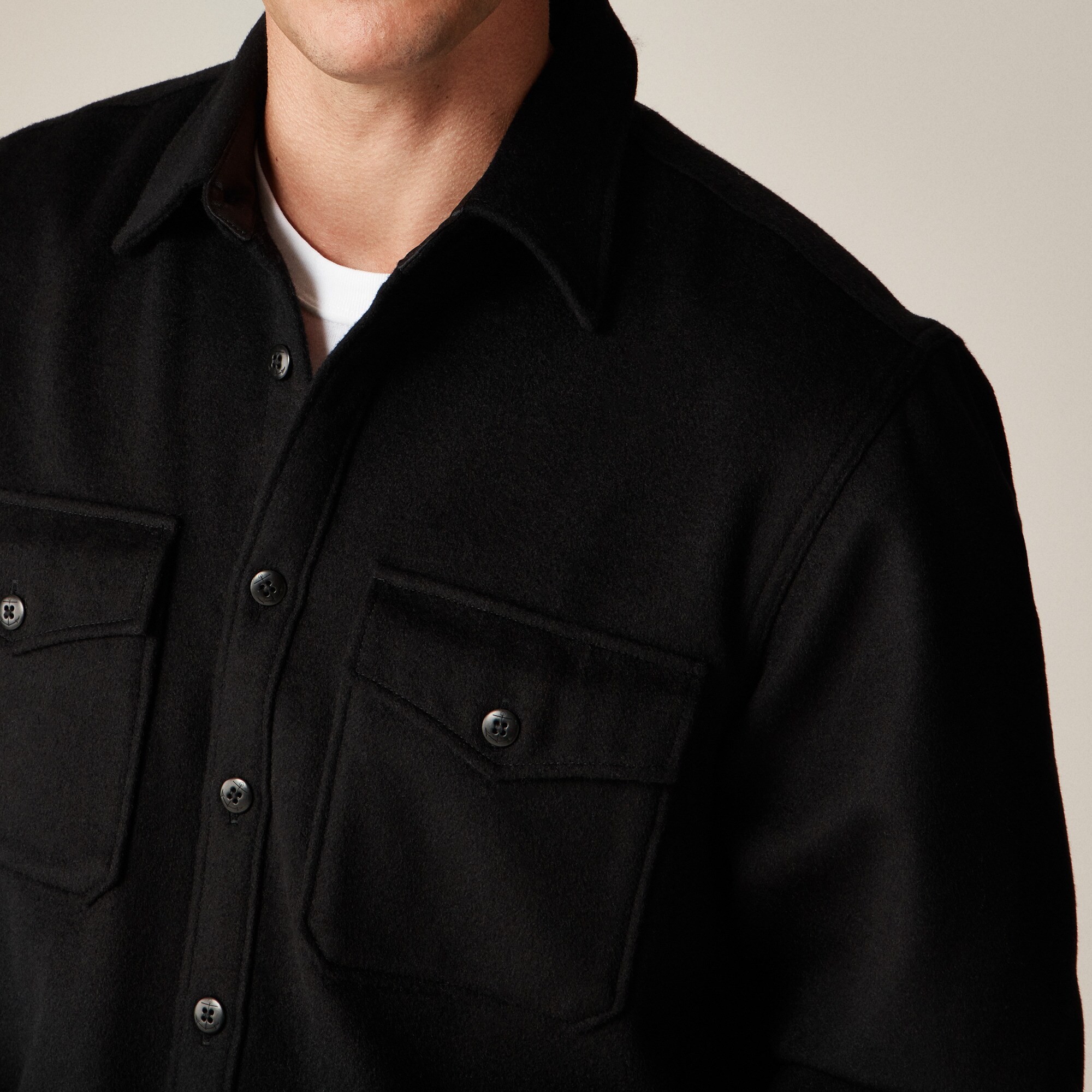 Wallace & Barnes CPO shirt in wool blend