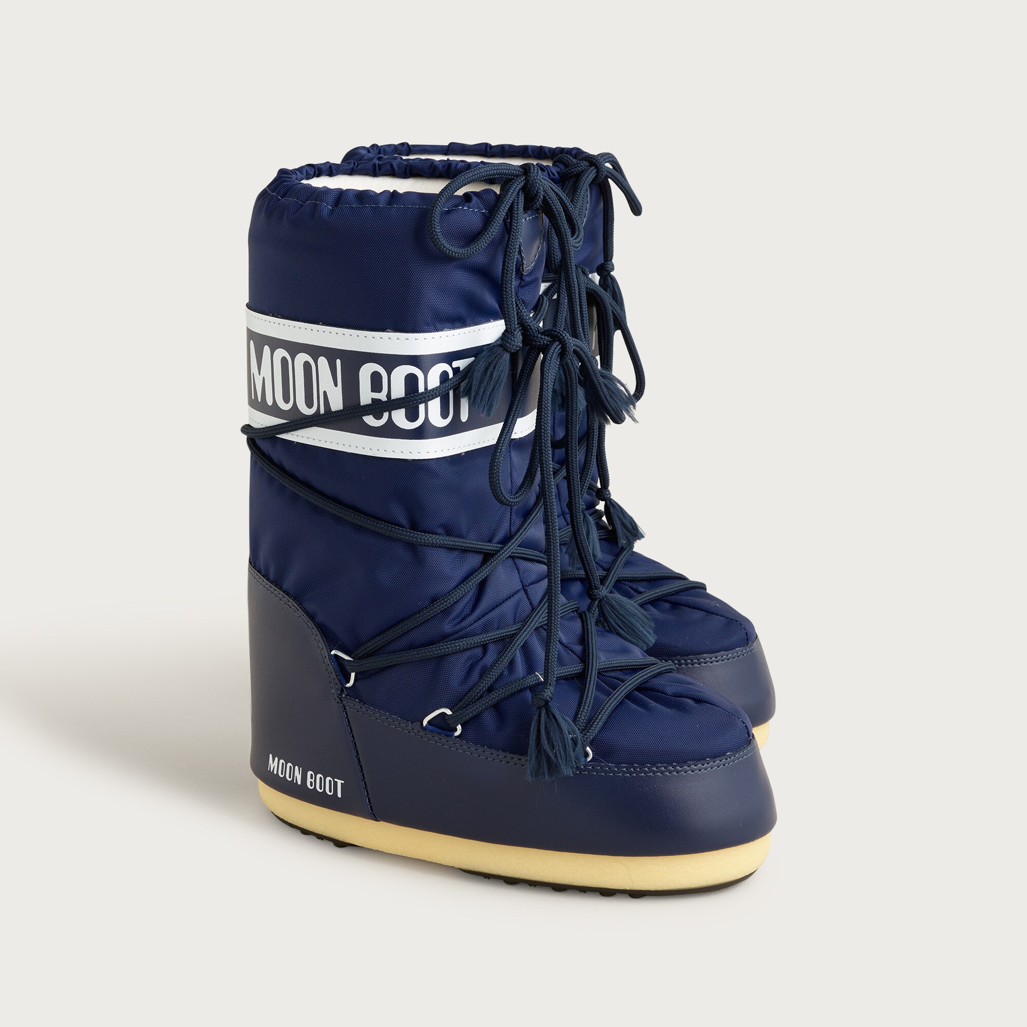Moon Boot® kids' icon blue nylon boots