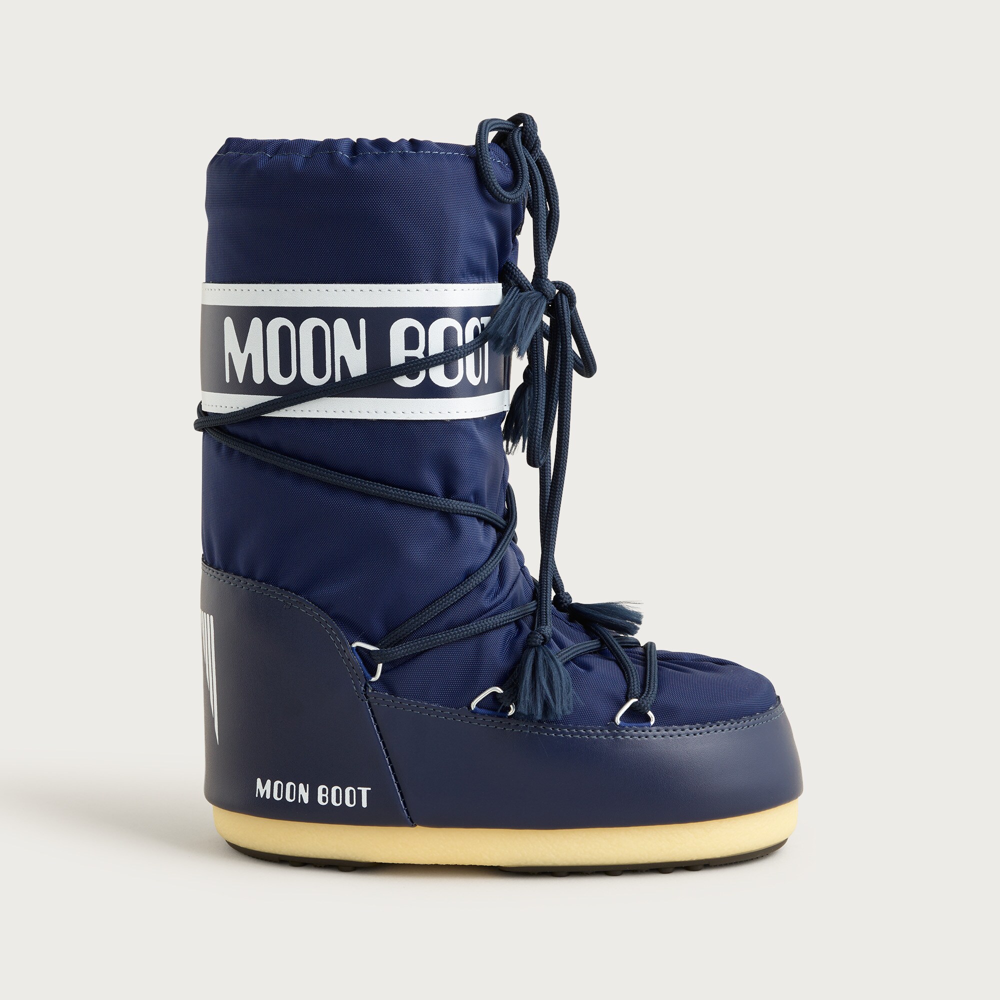 Moon Boot® kids' icon blue nylon boots