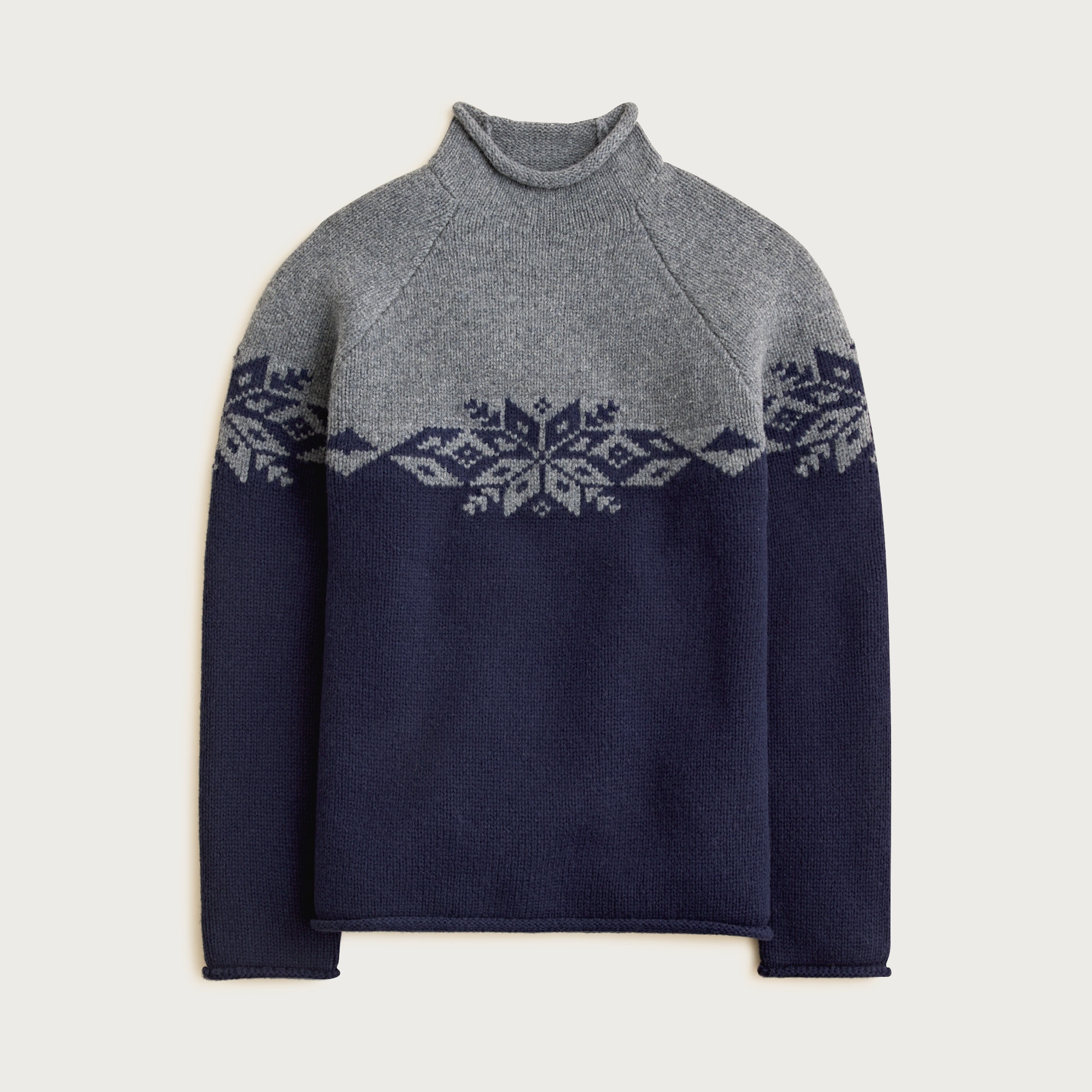 Fair Isle Rollneck™ Sweater In Lambswool For Men | J.Crew