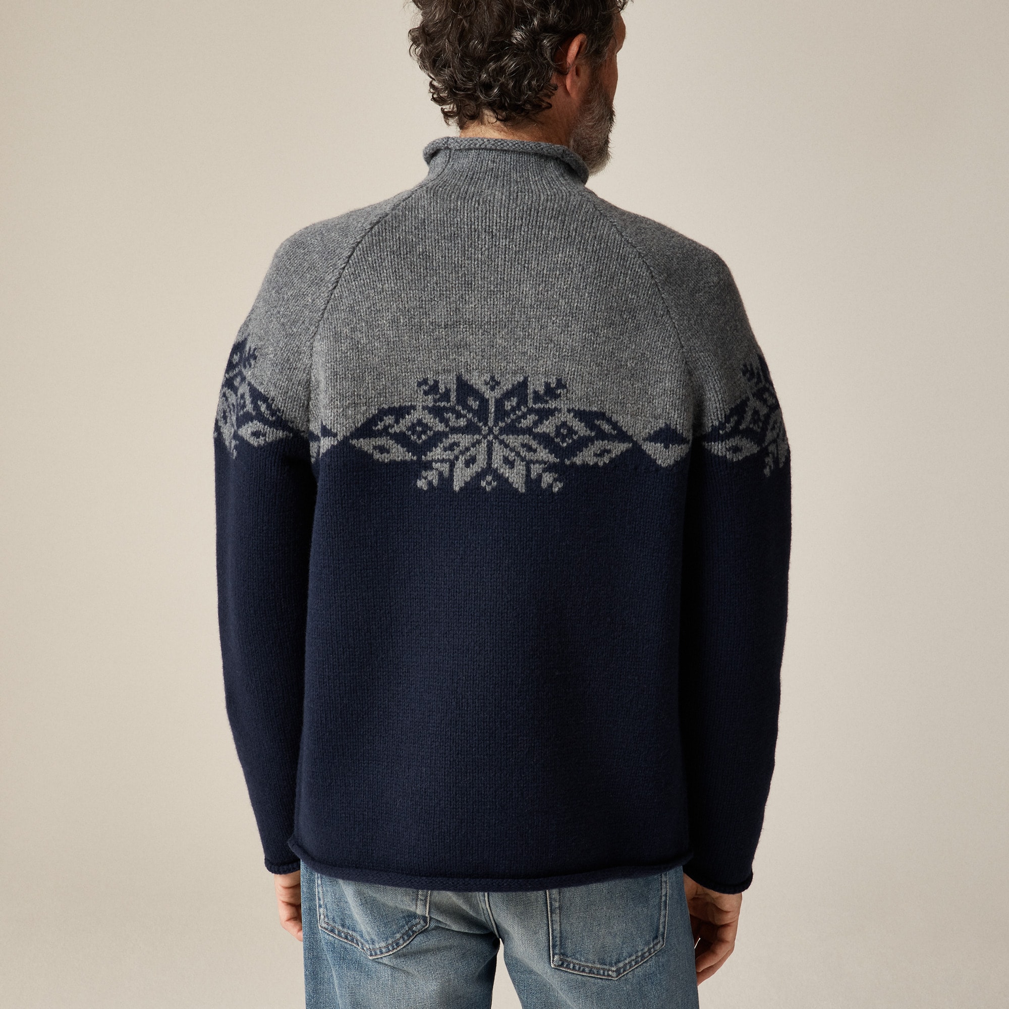 Fair Isle Rollneck™ Sweater In Lambswool For Men | J.Crew