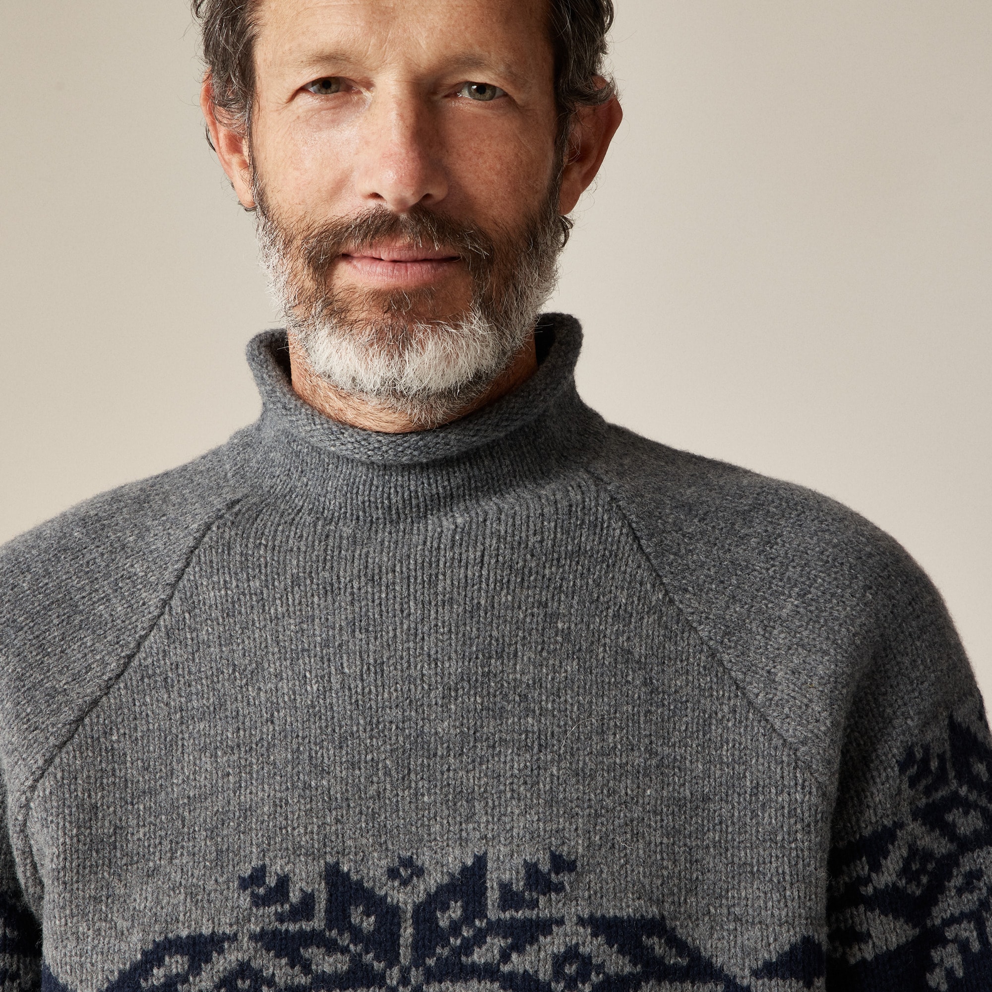Fair Isle Rollneck™ Sweater In Lambswool For Men | J.Crew